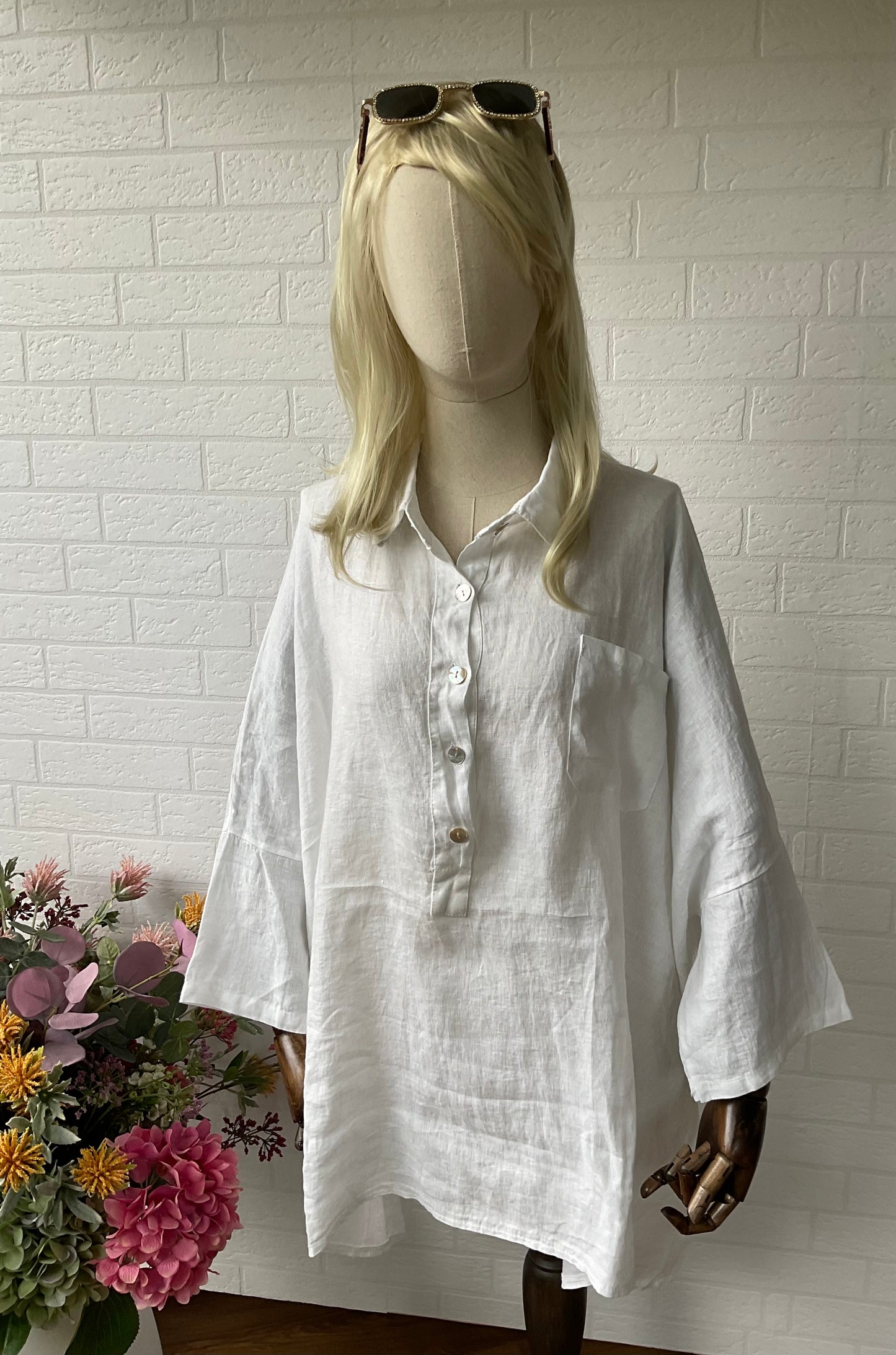 CAMISA OVERSIZE BECKY BLANCO