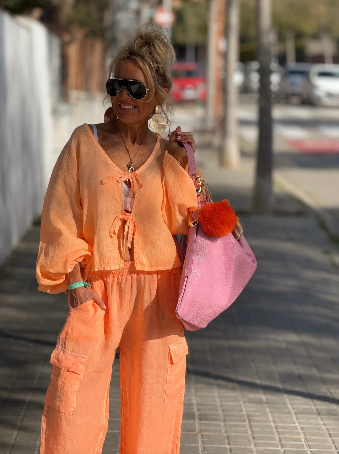CHAQUETA NAEL CON LAZOS MULTICOLOR