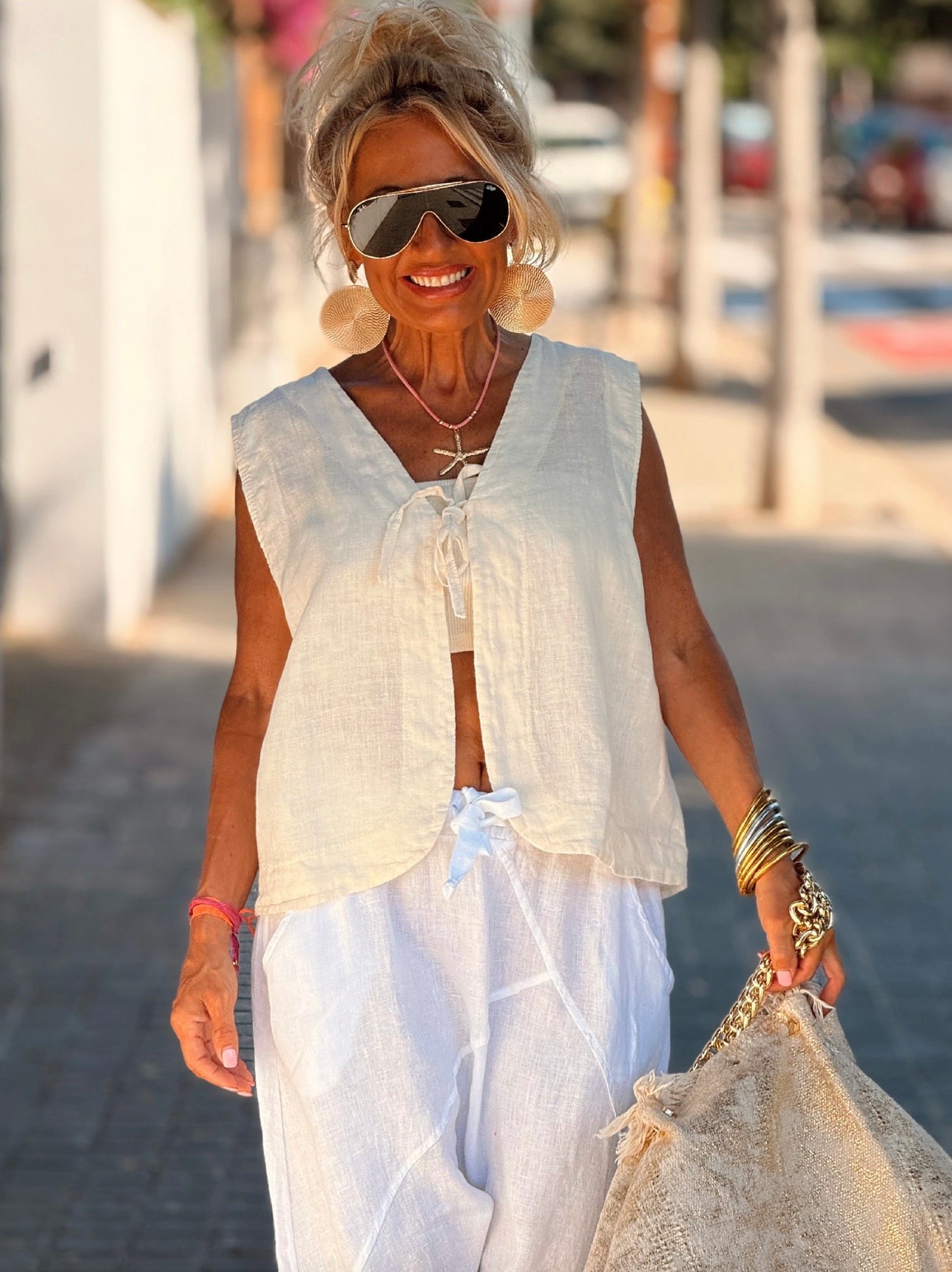 CHALECO CON LAZO JOYCE MULTICOLOR
