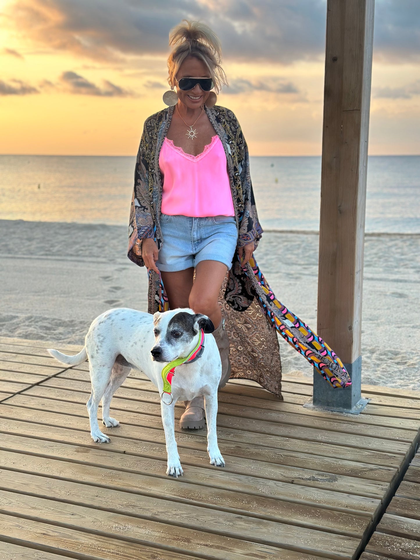 KIMONO ESTAMPADO MANGA LARGA