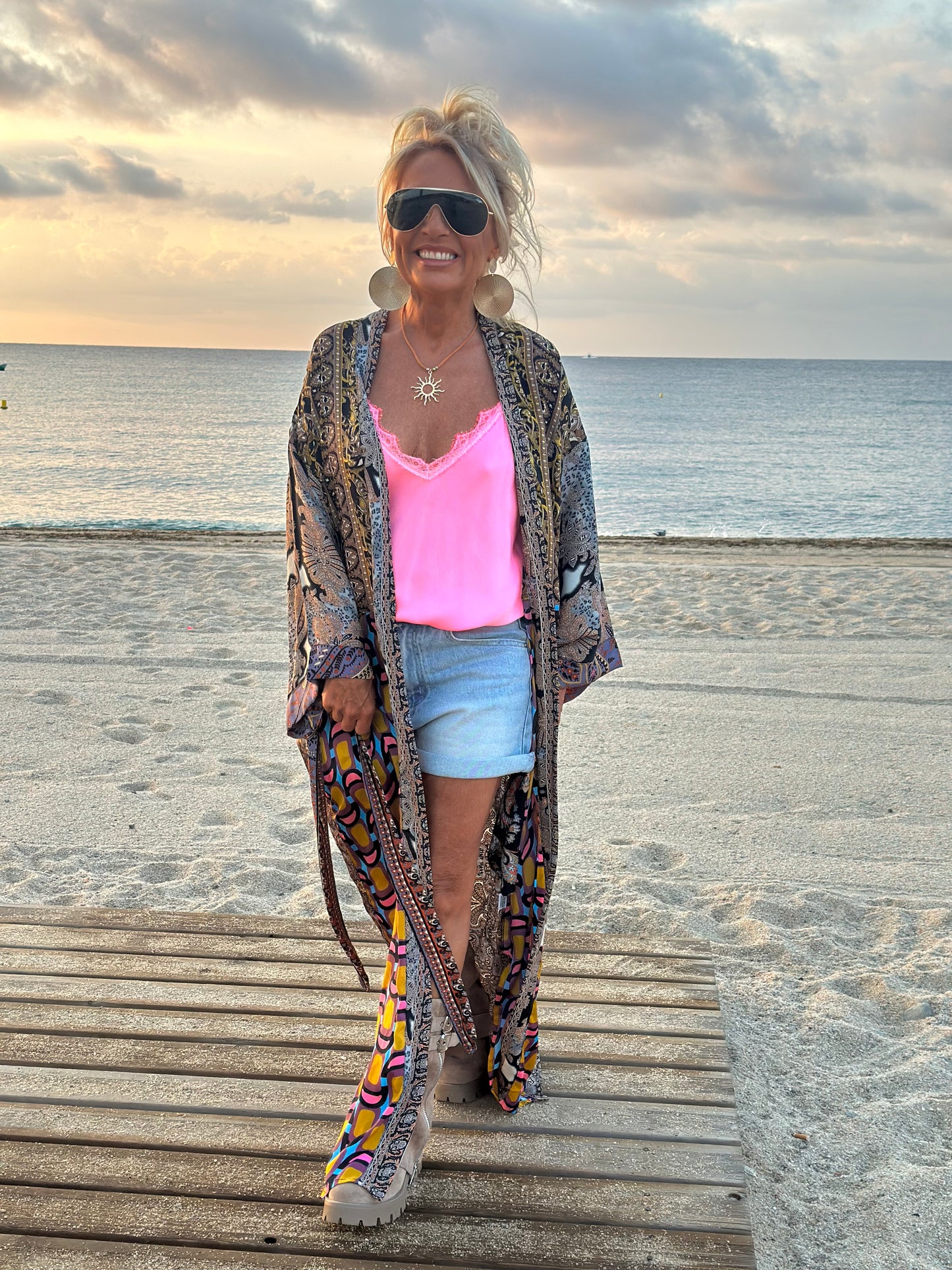 KIMONO ESTAMPADO MANGA LARGA