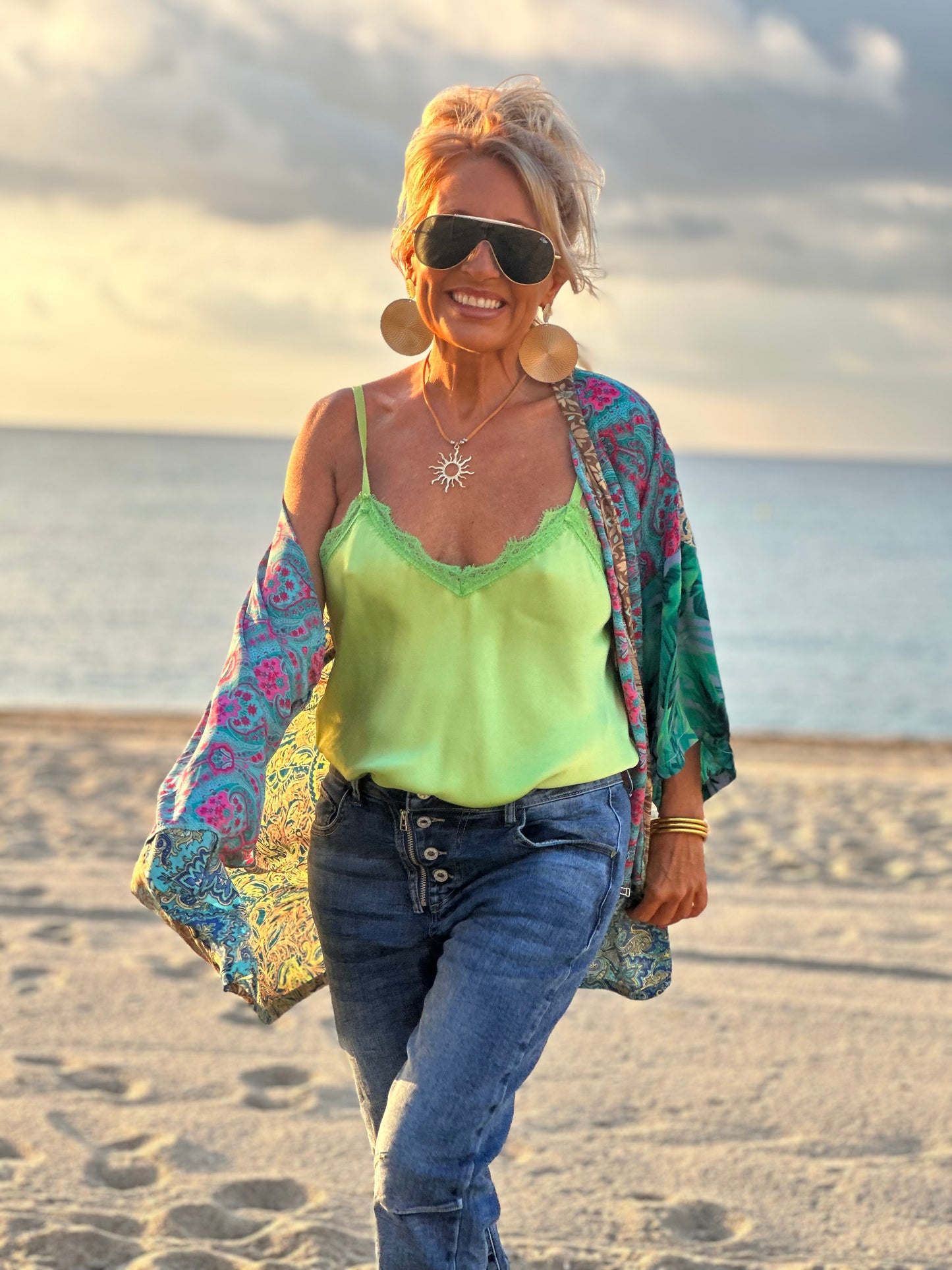 KIMONO CORTO ESTAMPADO