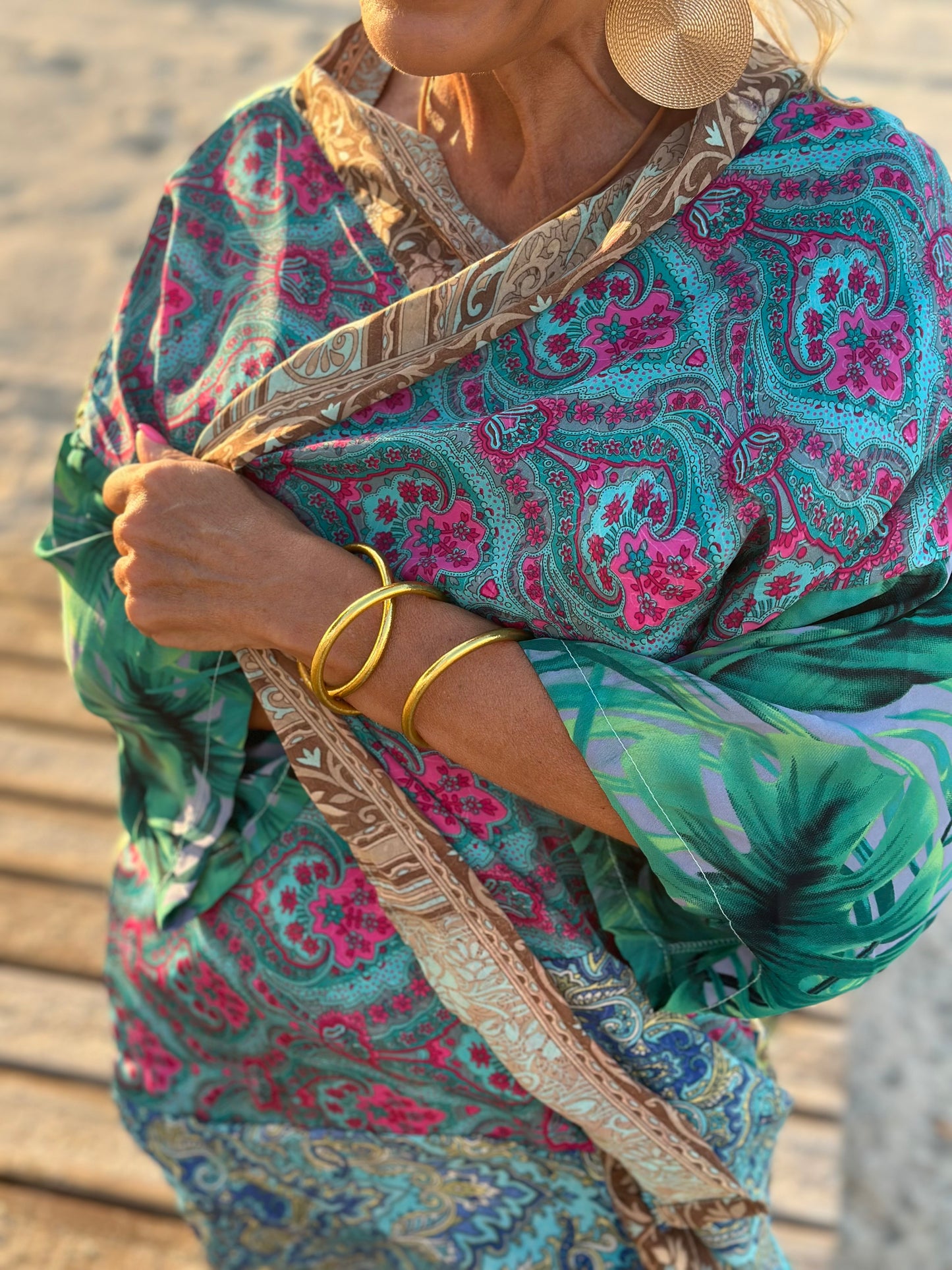 KIMONO CORTO ESTAMPADO