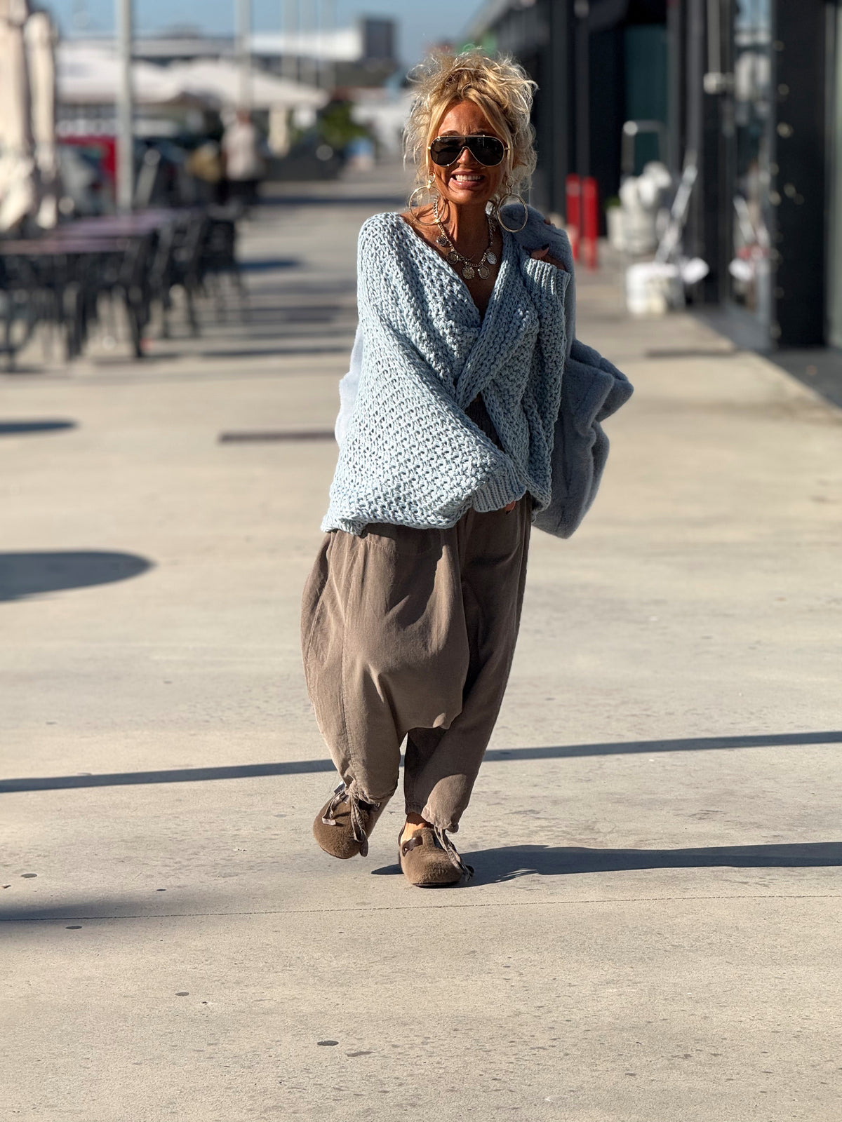 JERSEY DE PUNTO OVERSIZE ENTRELAZADO MULTICOLOR