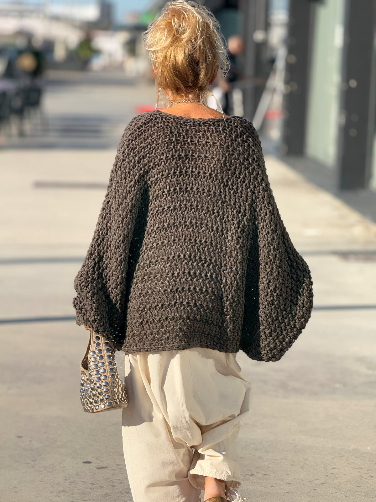 JERSEY DE PUNTO OVERSIZE ENTRELAZADO MULTICOLOR