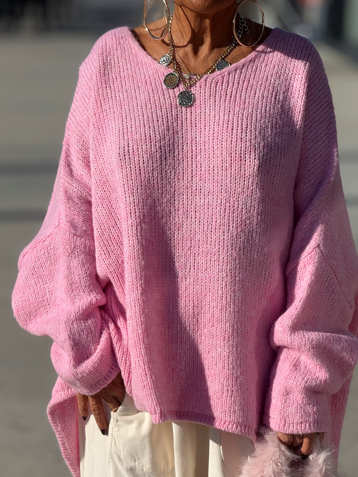 JERSEY OVERSIZE ASIMÉTRICO MULTICOLOR