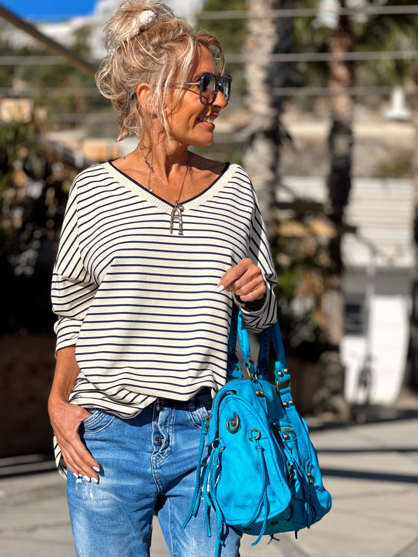 SUDADERA RAYAS MULTICOLOR