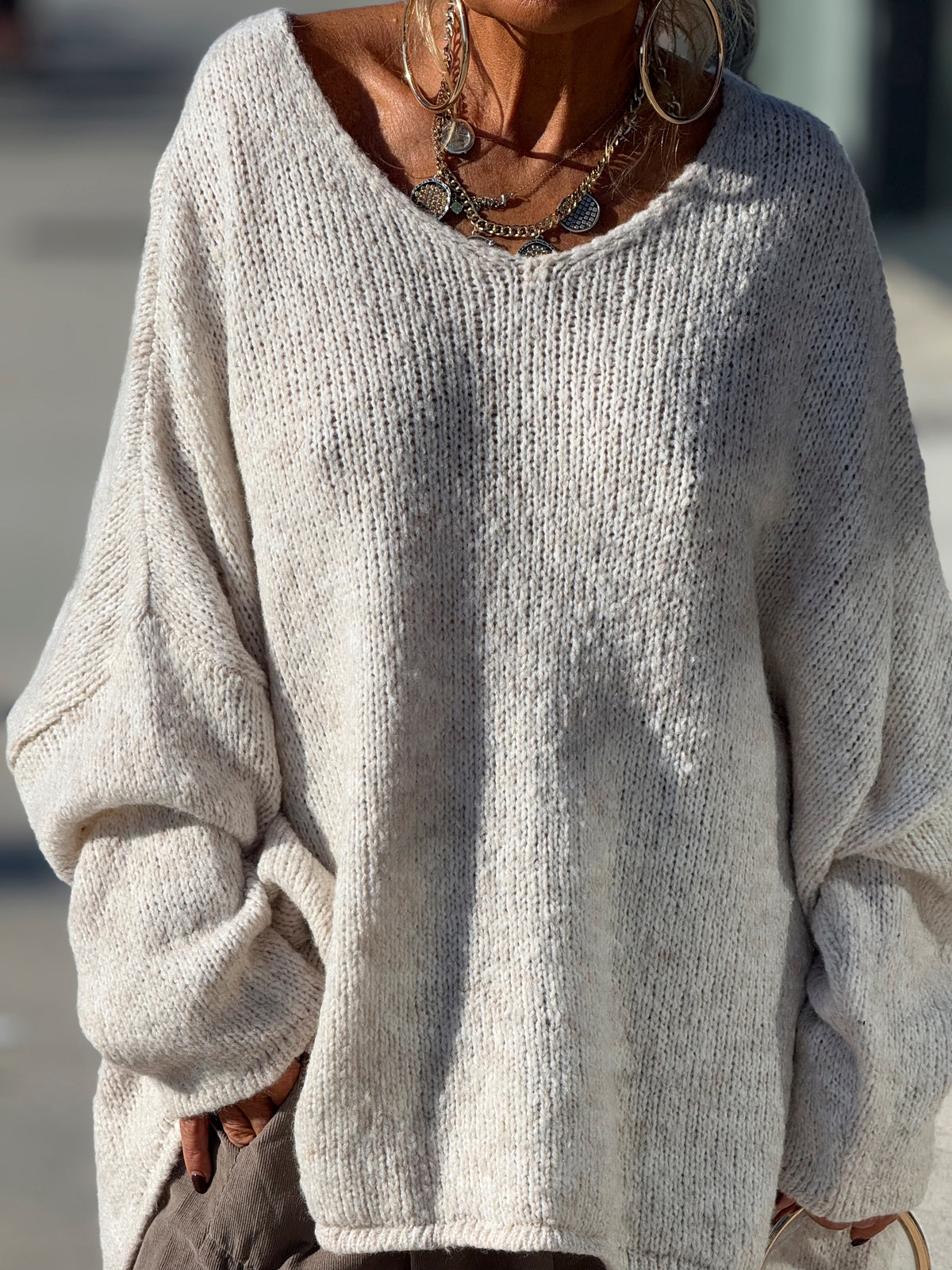 JERSEY OVERSIZE ASIMÉTRICO MULTICOLOR