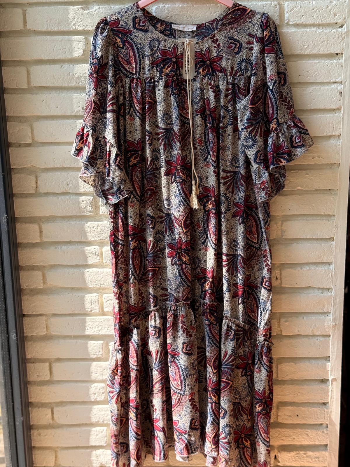 VESTIDO ESTAMPADO FLOR MULTICOLOR