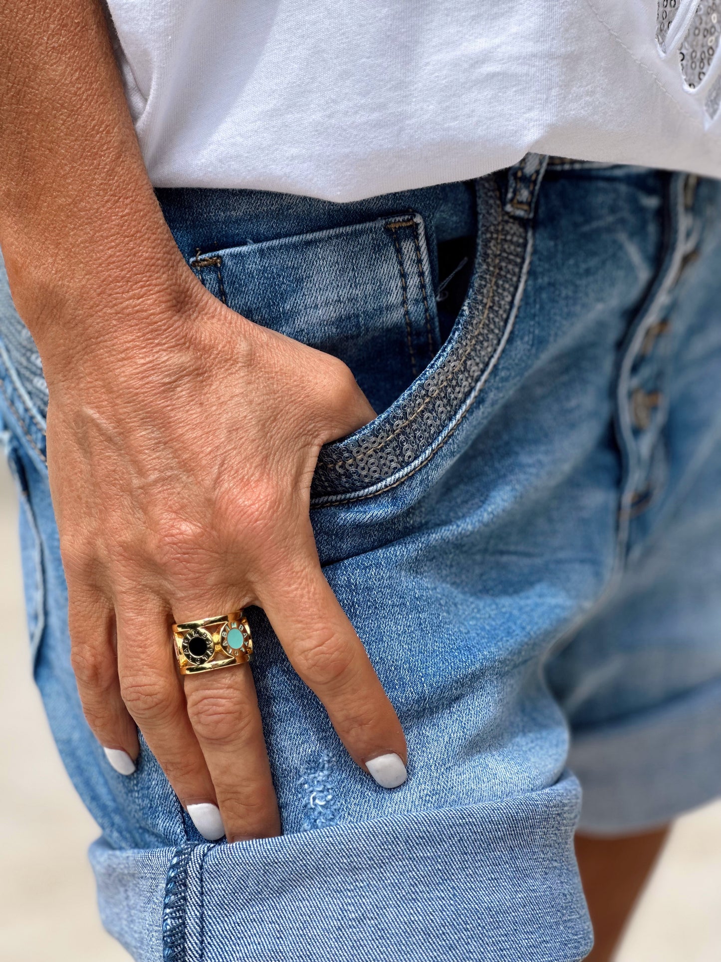 SHORT VAQUEROS LENTEJUELAS TEJANO