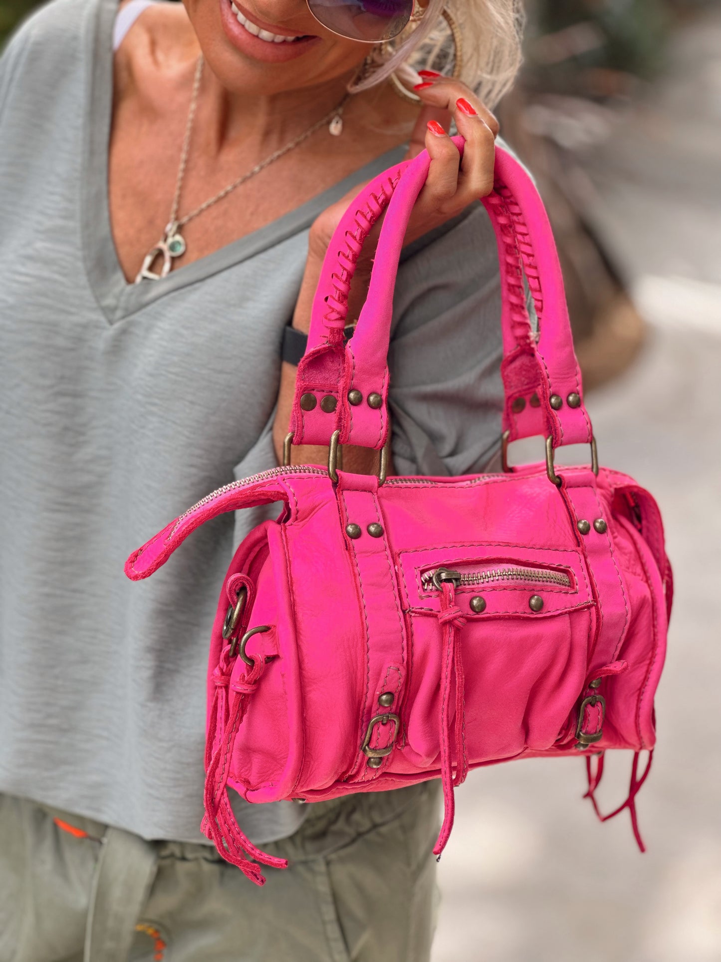 BOLSO MINI IBIZA FUCSIA