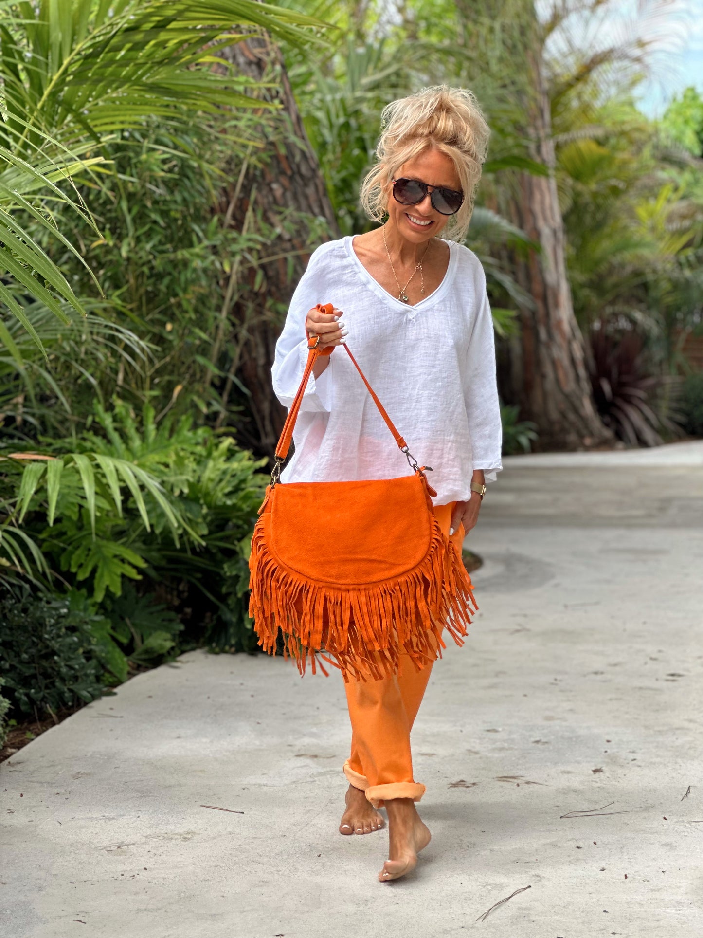 BOLSO FLECOS NARANJA