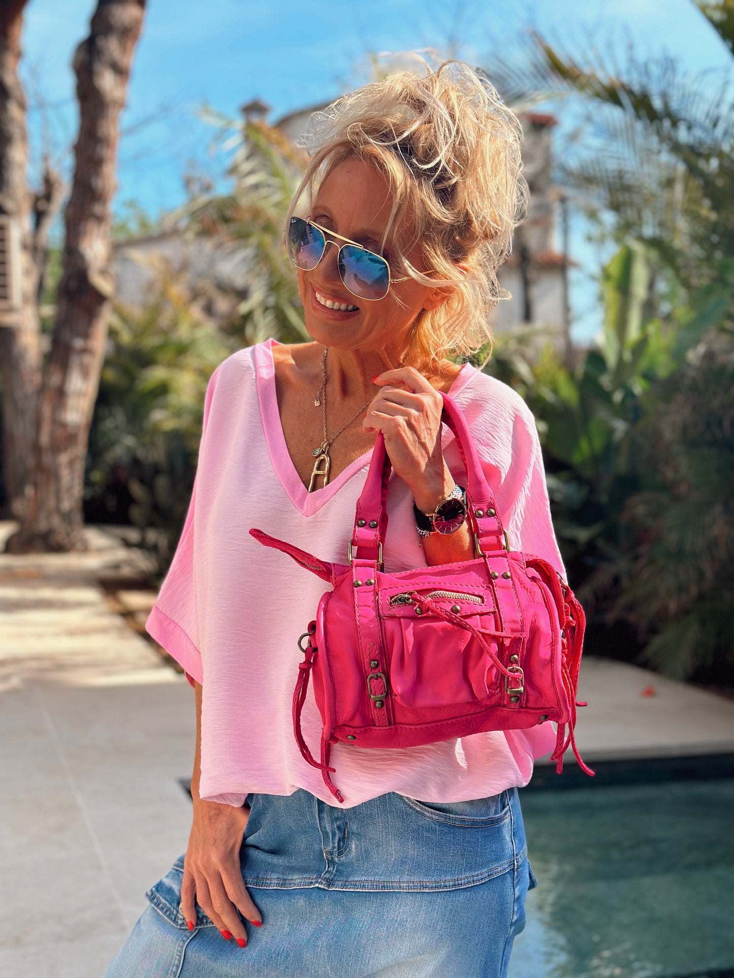 BOLSO MINI IBIZA FUCSIA