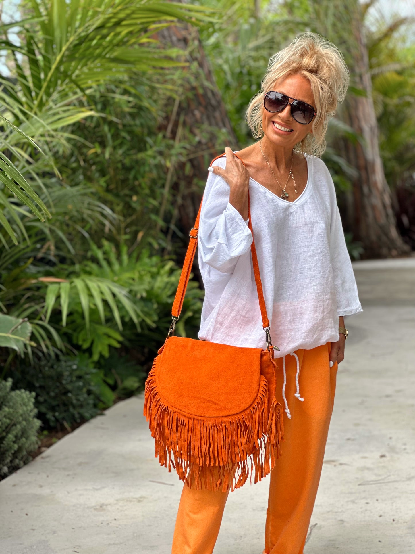 BOLSO FLECOS NARANJA