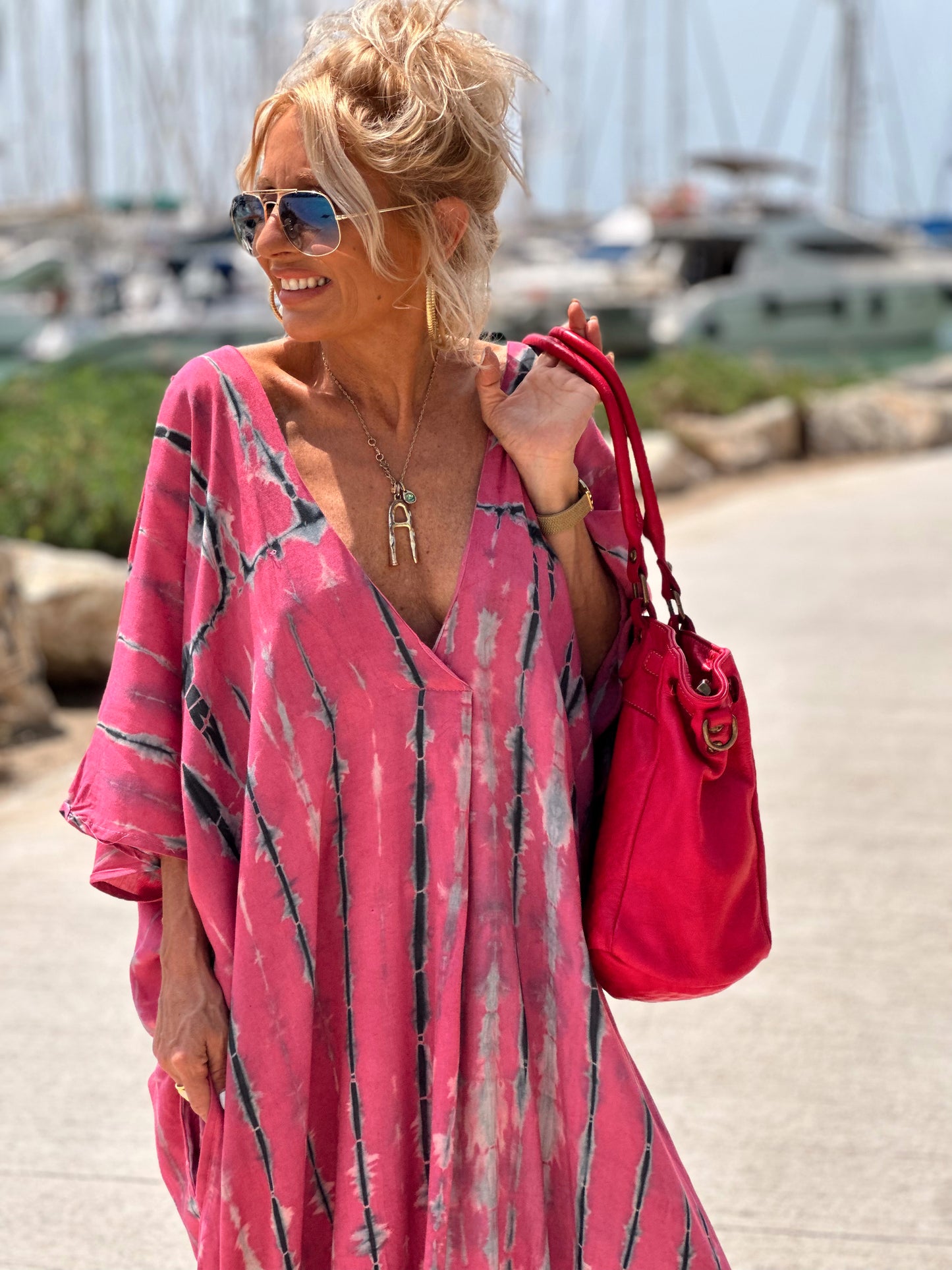 KAFTAN TYE&DYE ROSA