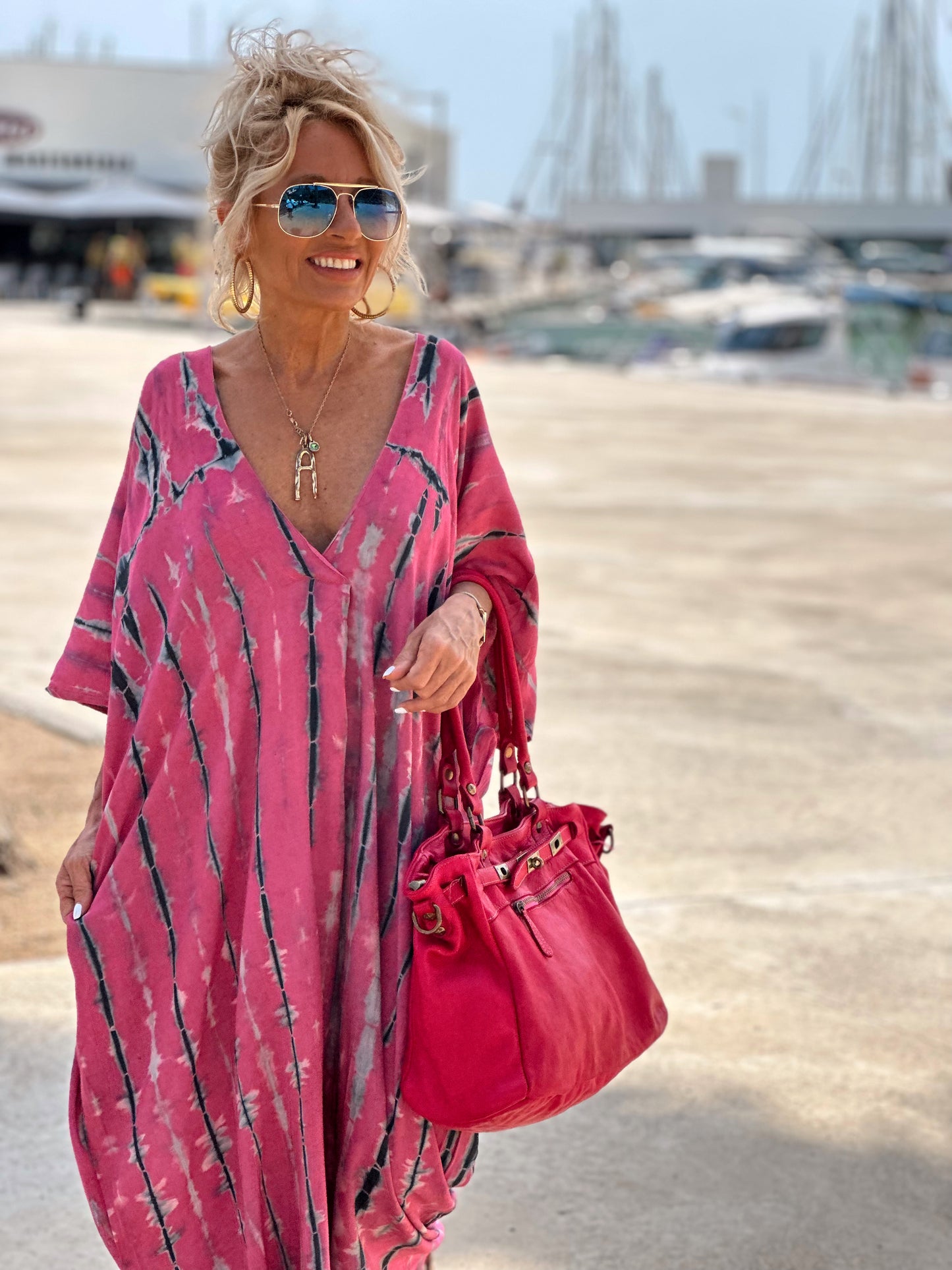 KAFTAN TYE&DYE ROSA