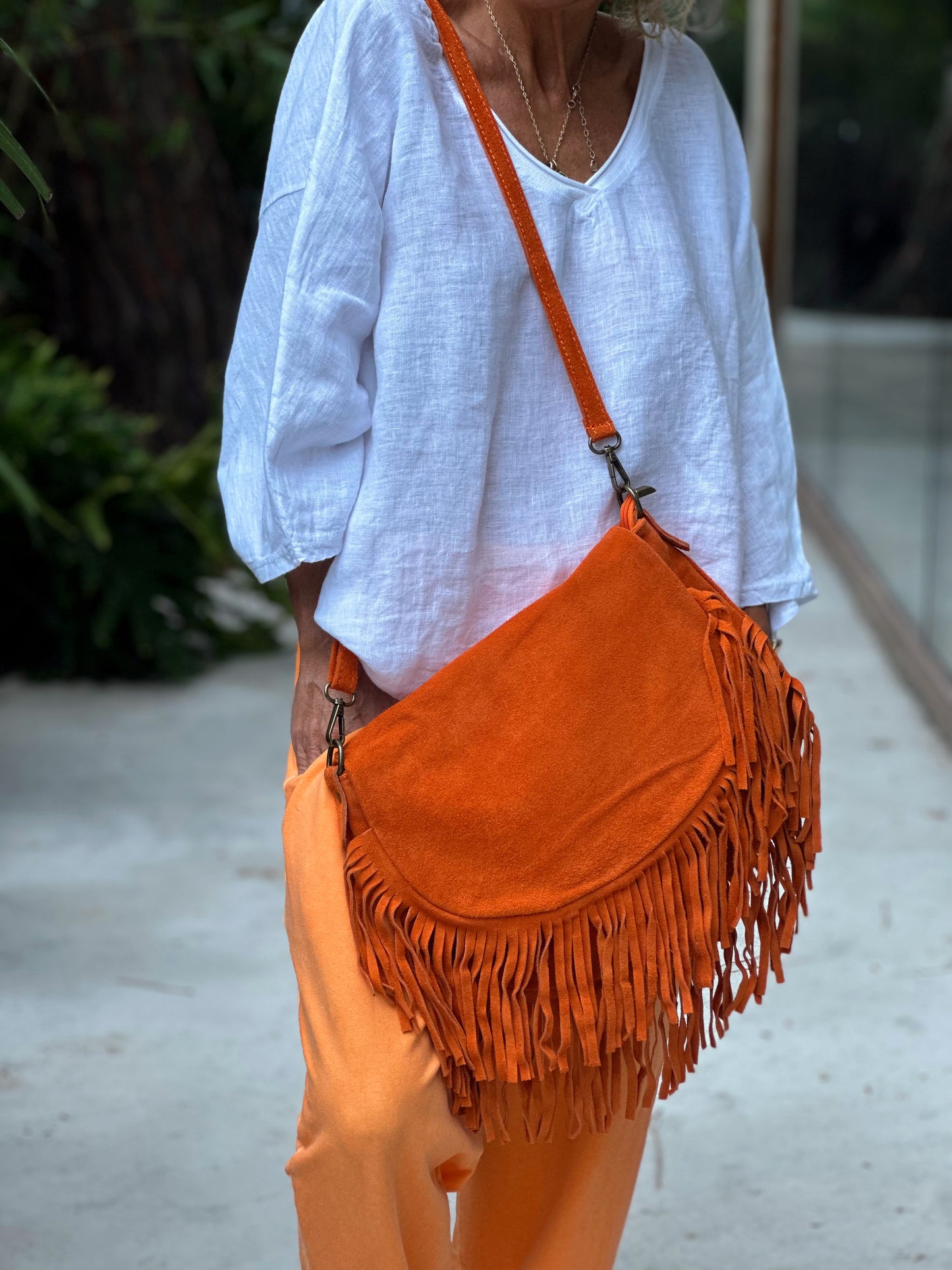 BOLSO FLECOS NARANJA