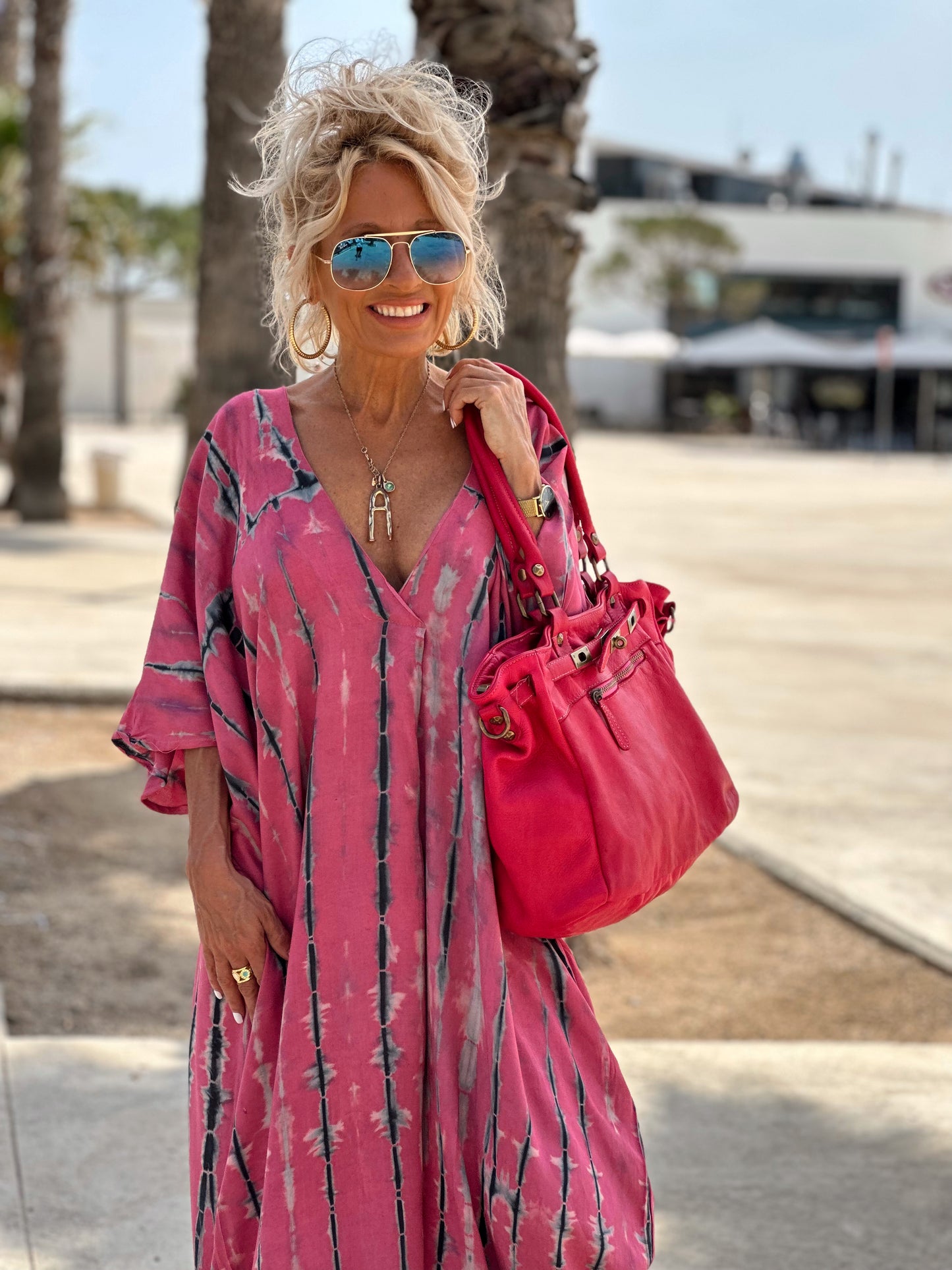 KAFTAN TYE&DYE ROSA