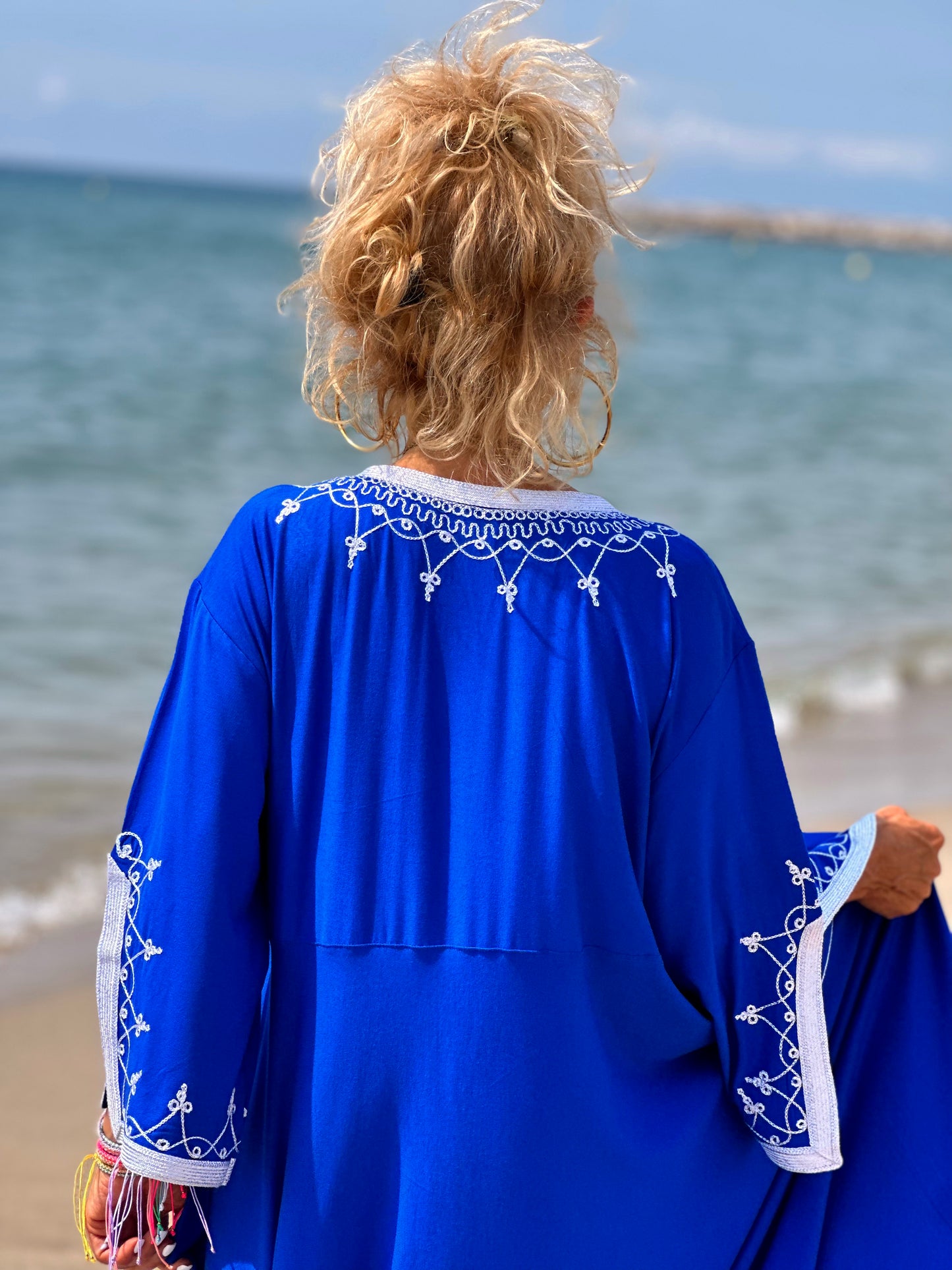 VESTIDO LONGUE OMBRE AZUL