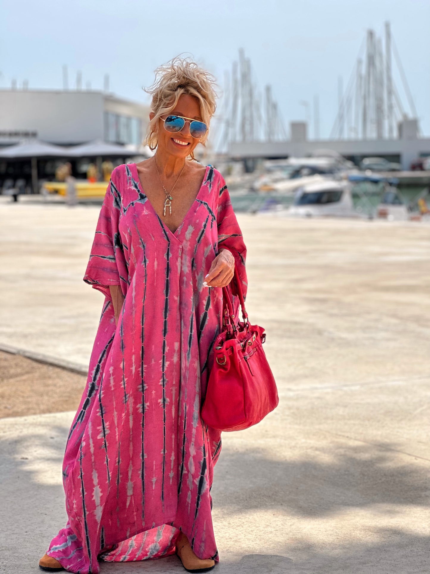 KAFTAN TYE&DYE ROSA