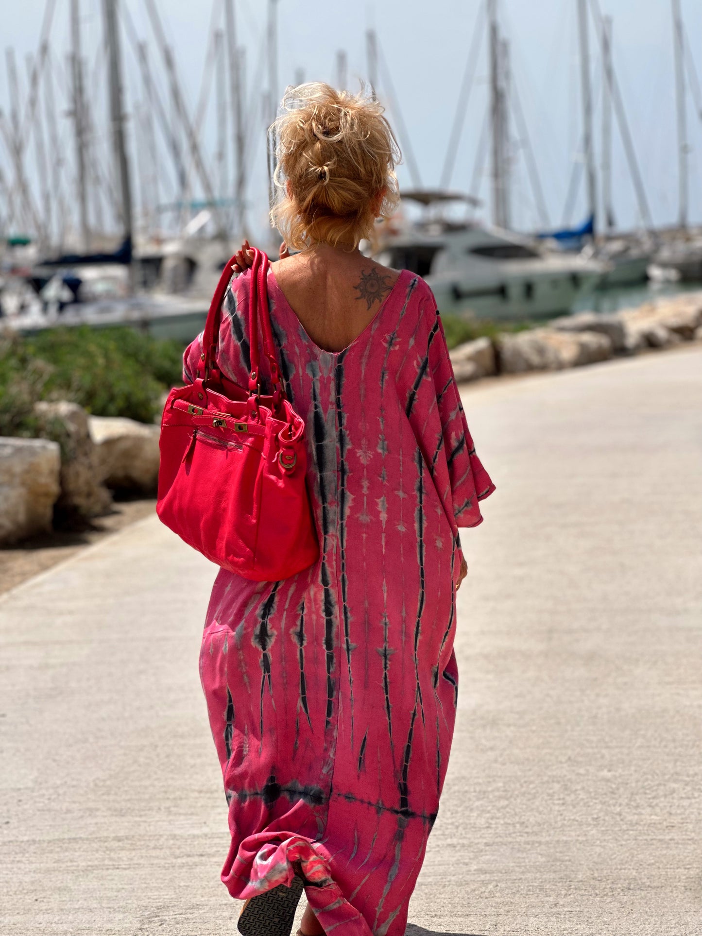 KAFTAN TYE&DYE ROSA