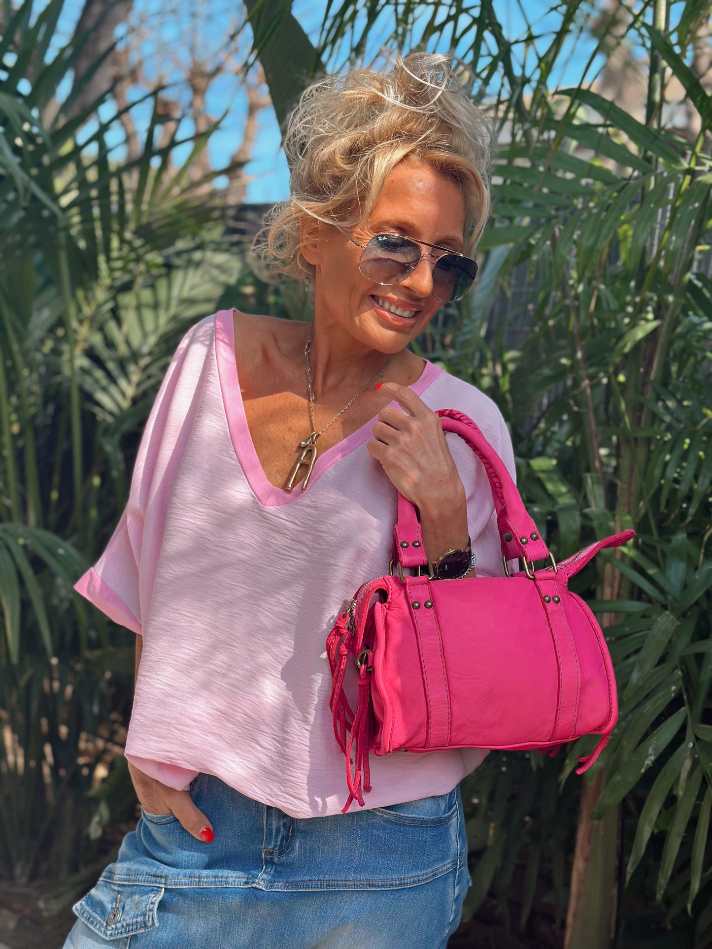 BOLSO MINI IBIZA FUCSIA