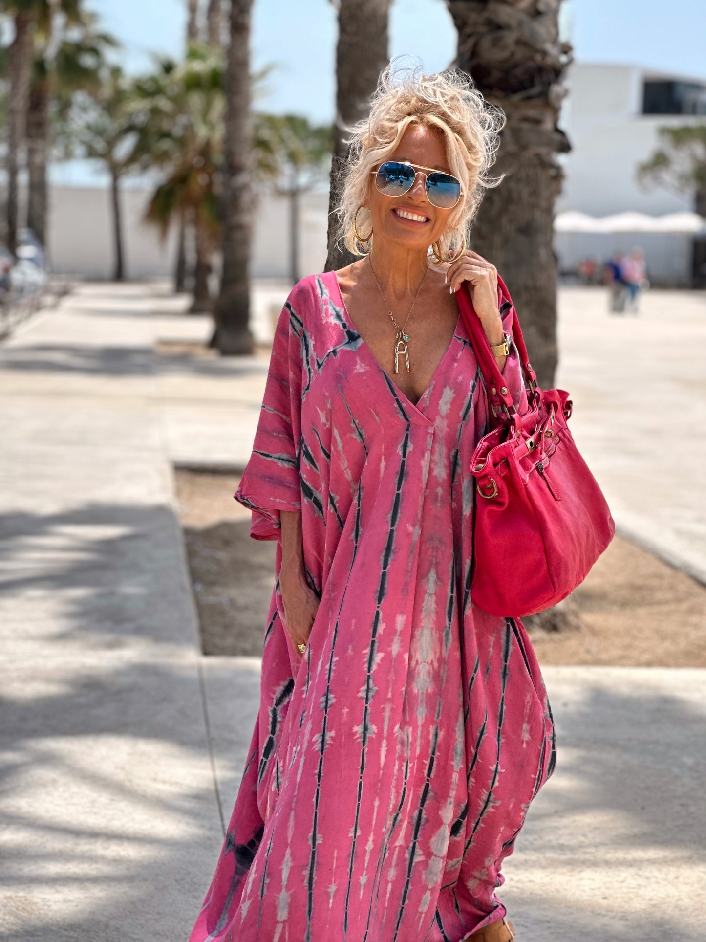 KAFTAN TYE&DYE ROSA