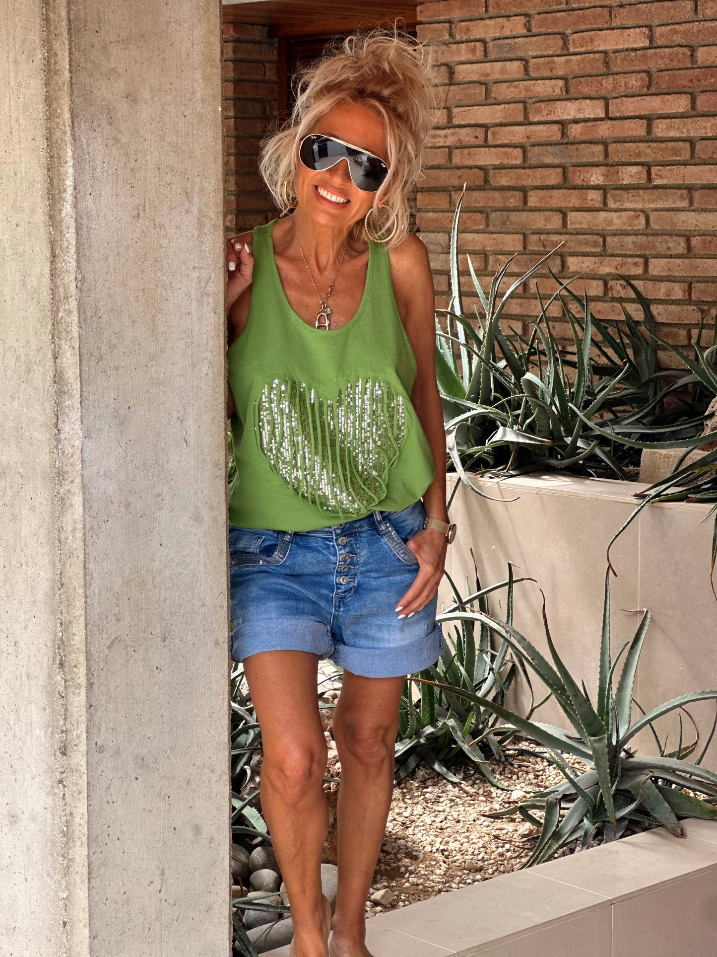 SHORT VAQUEROS LENTEJUELAS TEJANO