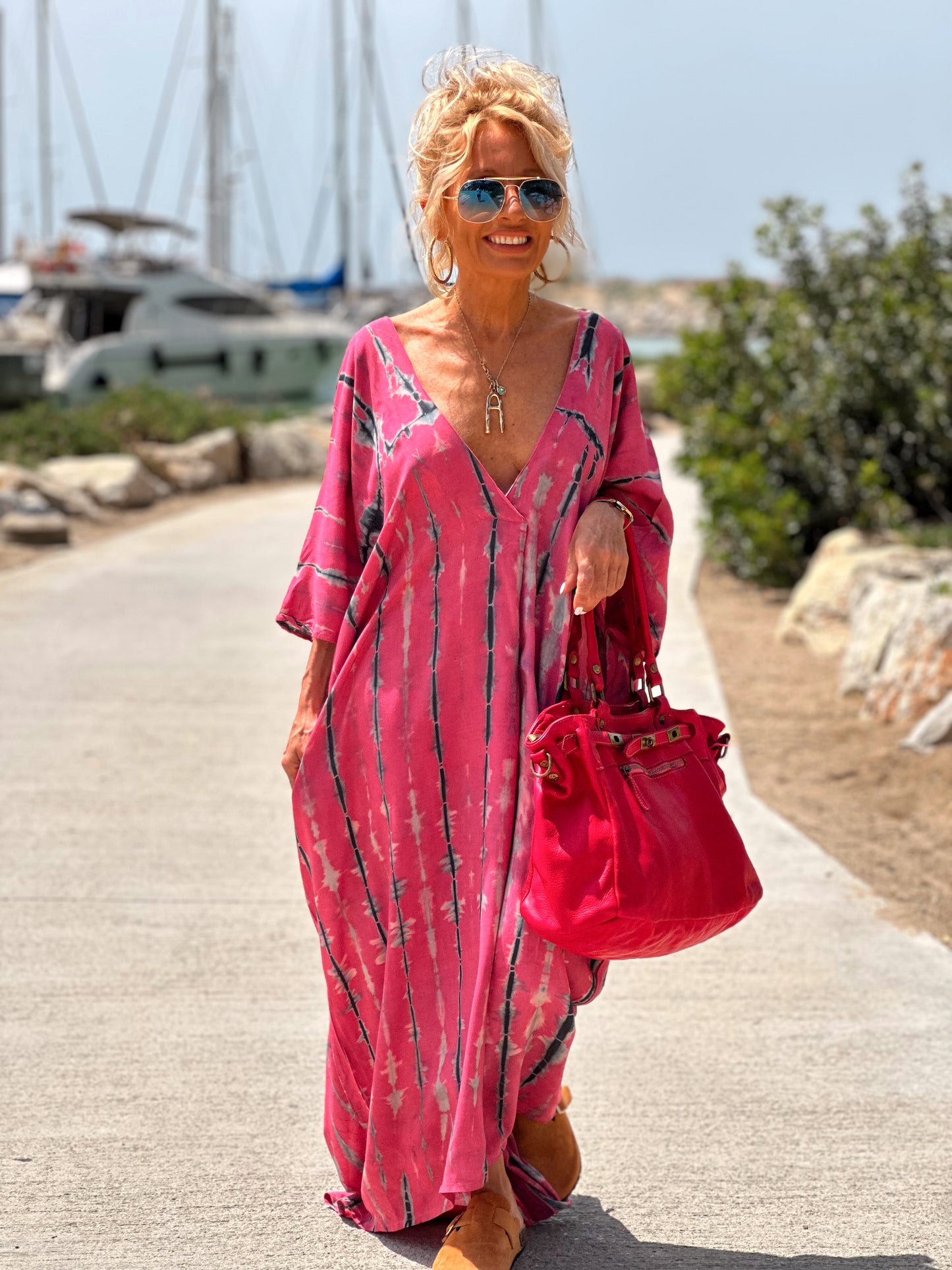 KAFTAN TYE&DYE ROSA