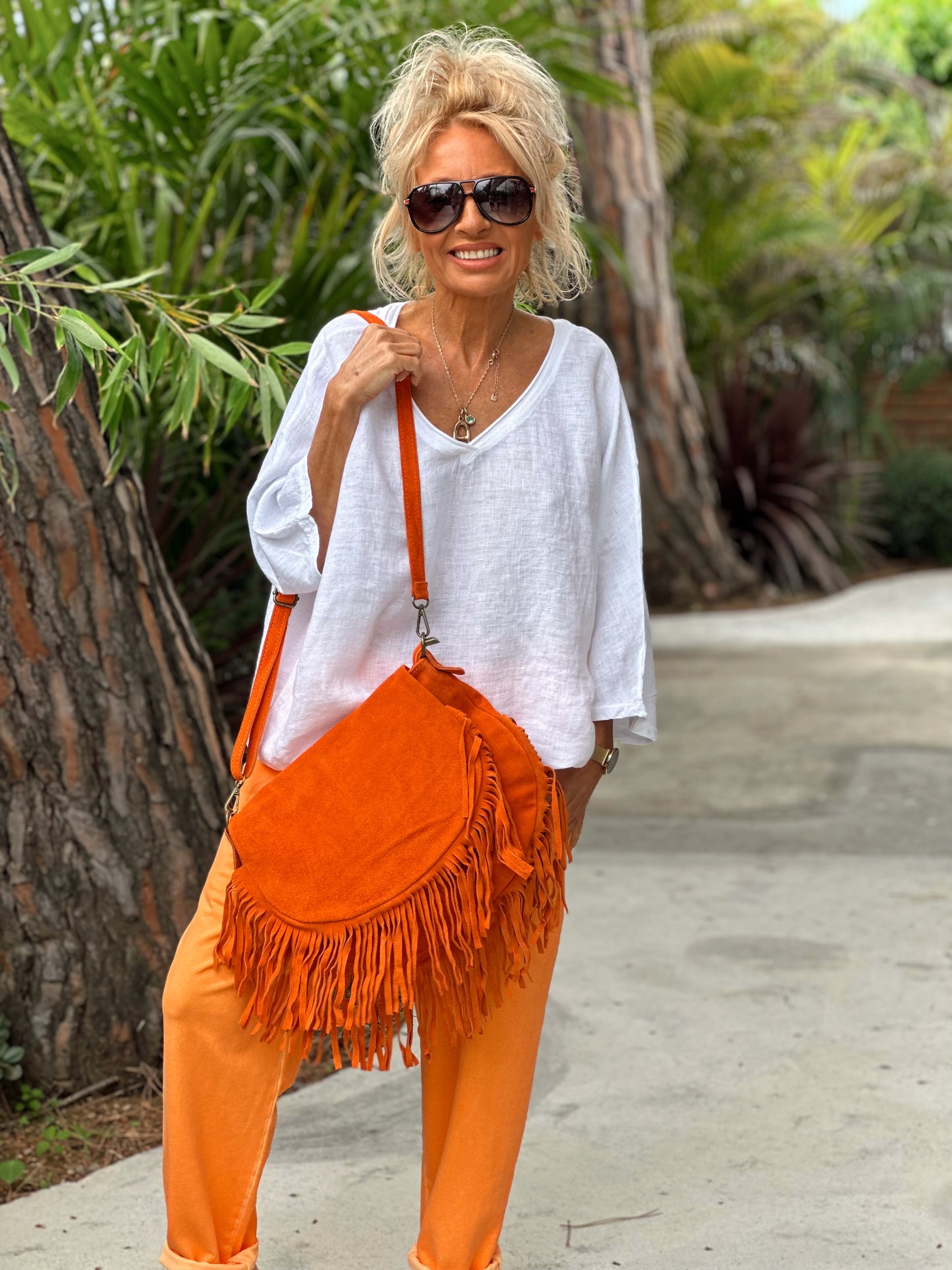 BOLSO FLECOS NARANJA