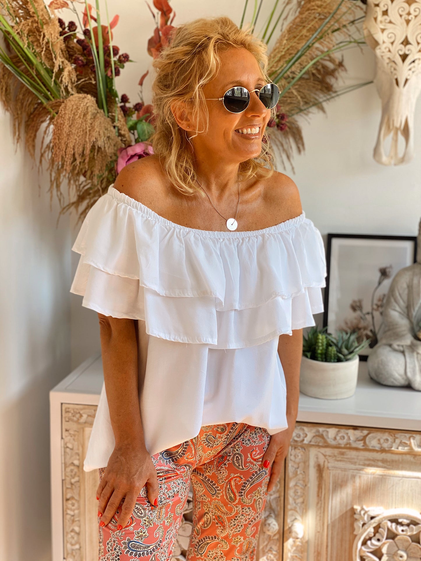 FALDA LARGA LIBERTY BLANCA