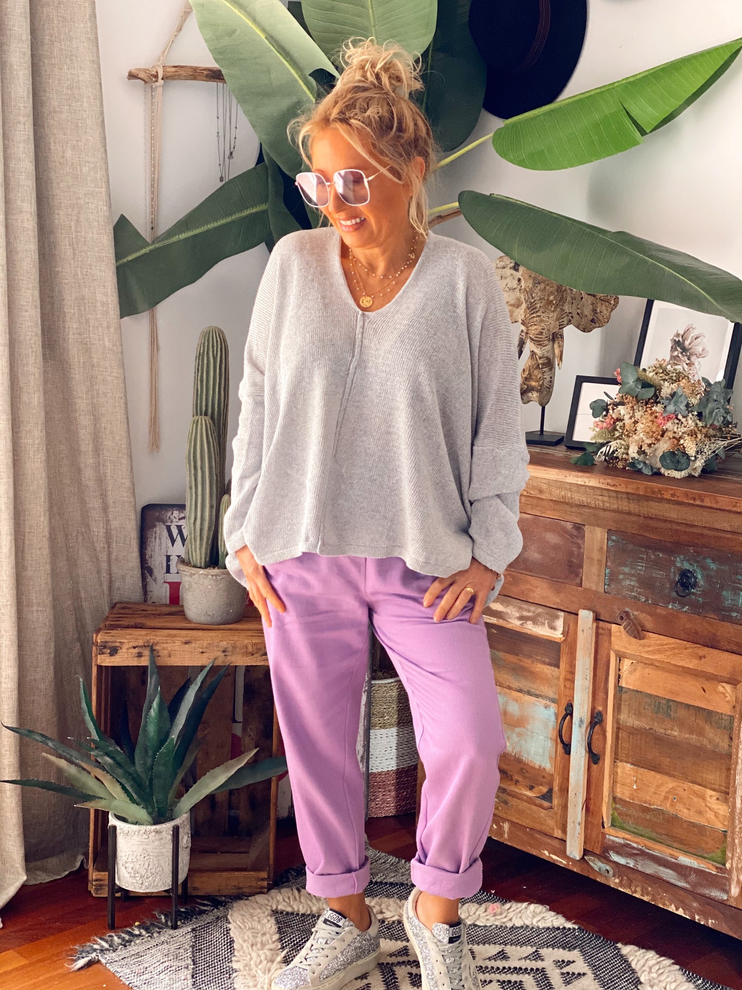 PANTALÓN CON CINTURÓN BEATRIZ MALVA