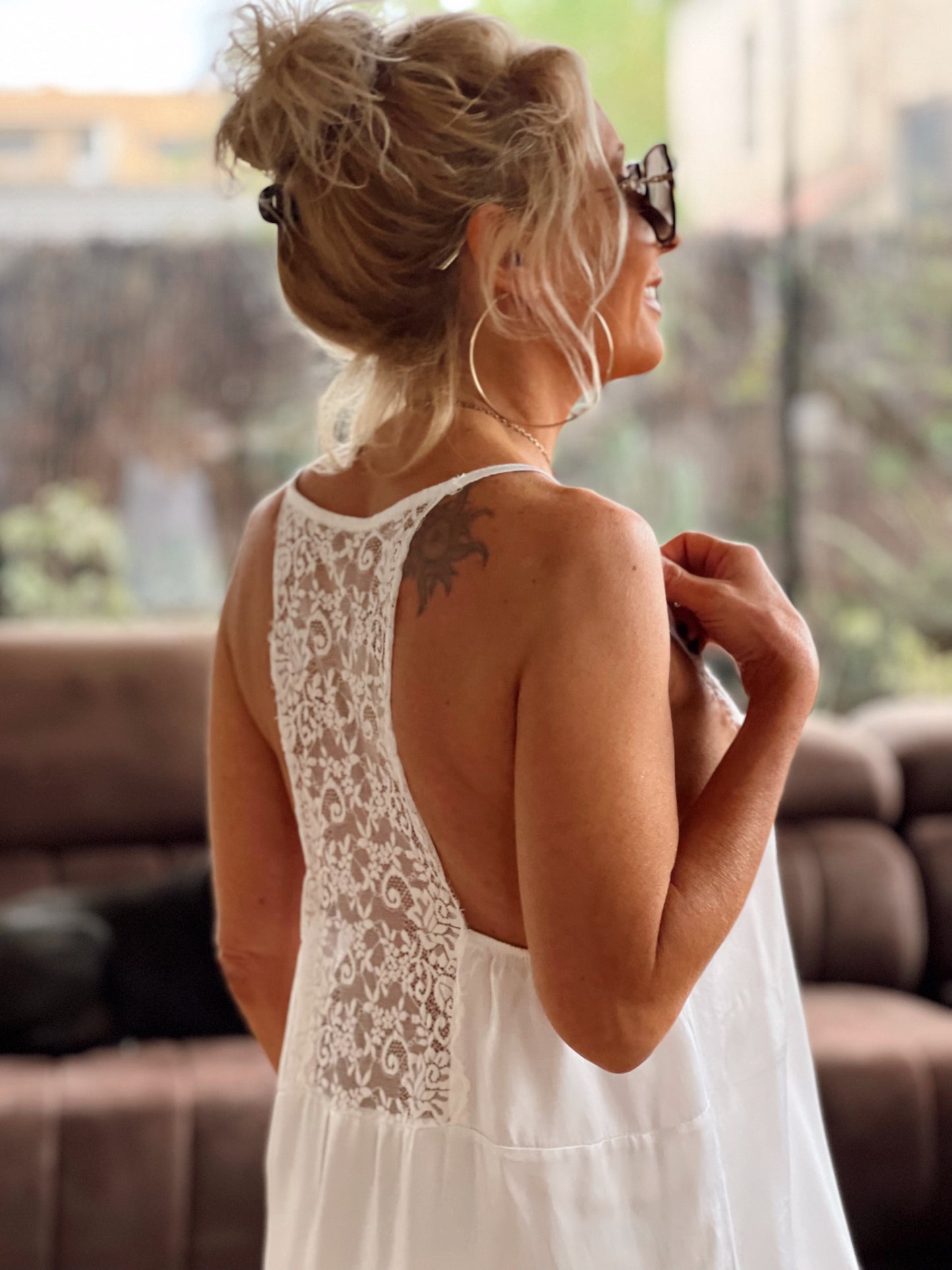 VESTIDO LENCERO ADRIENNA BLANCO