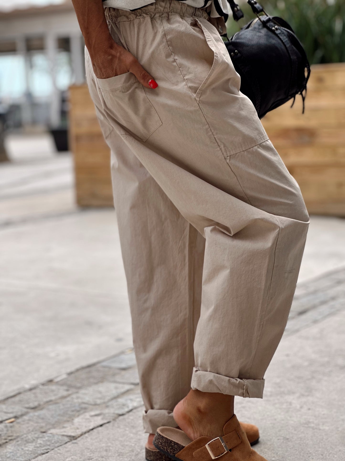 PANTALON BAGGY ANGELICA BEIGE