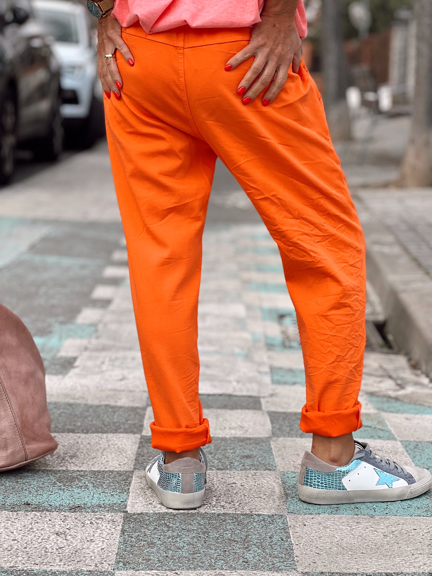 PANTALON BAGGY AYSHA NARANJA