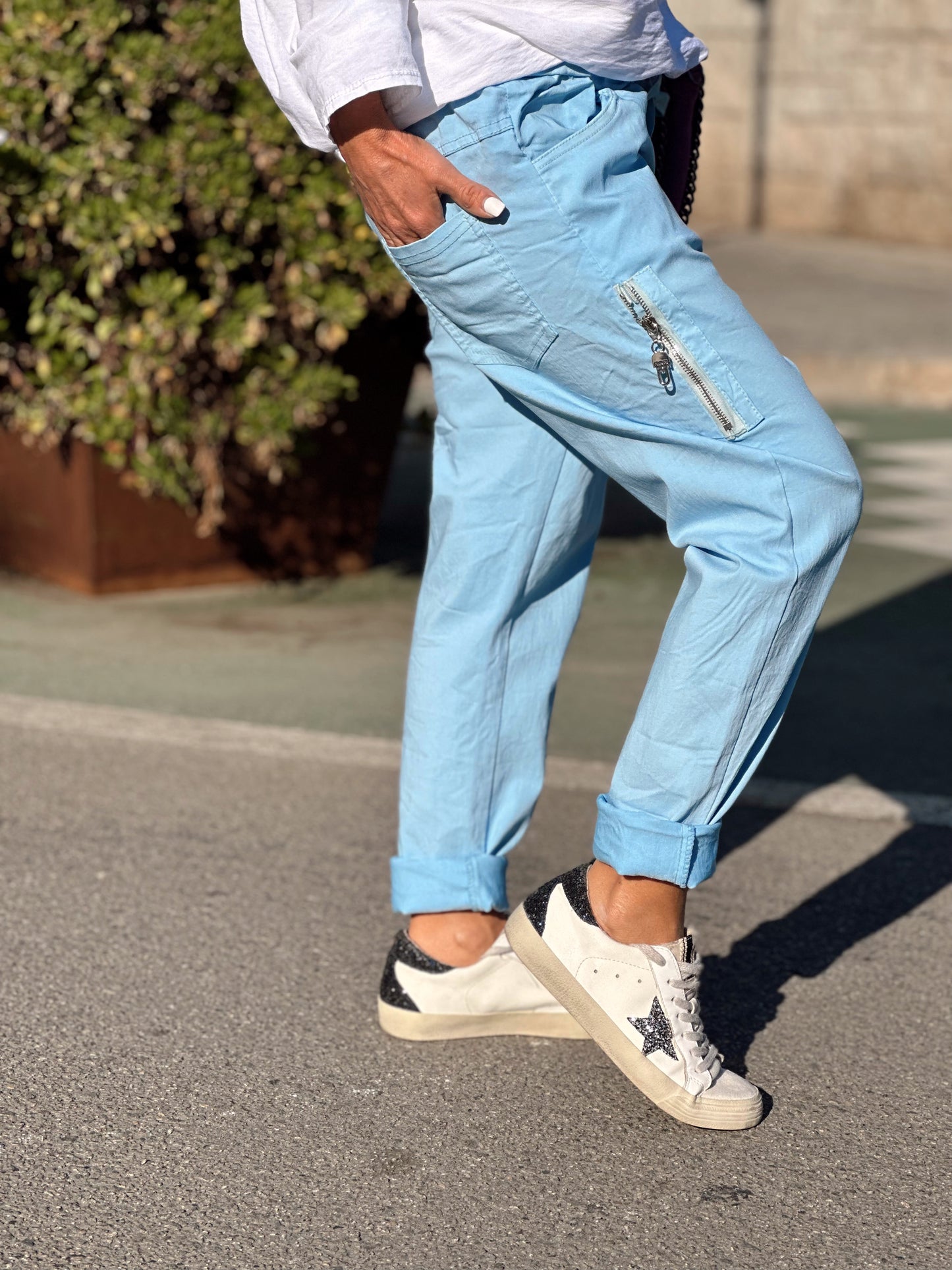 PANTALON BAGGY KLAUDIA AZUL