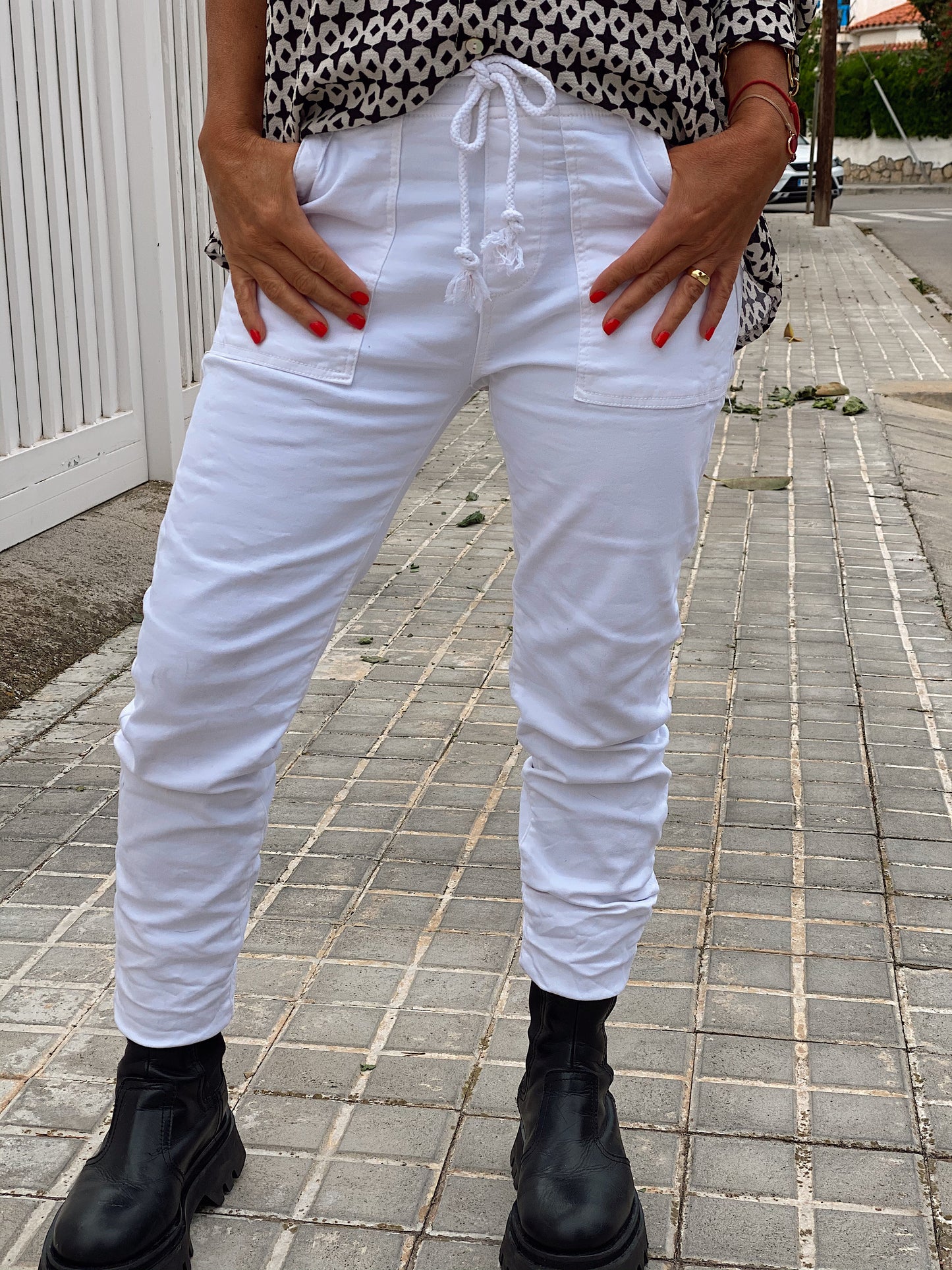 PANTALÓN BAGGY BONNY BLANCO