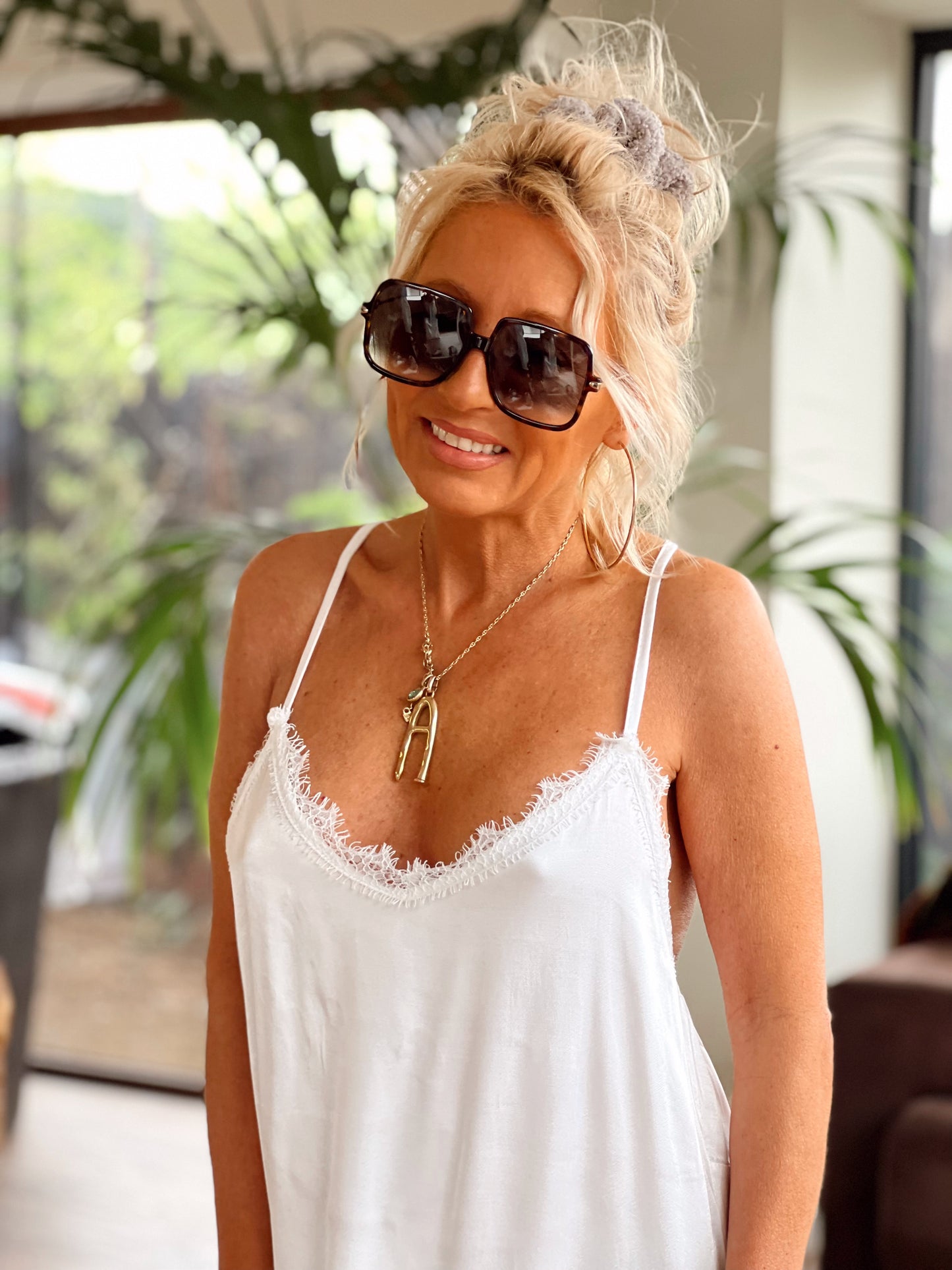 VESTIDO LENCERO ADRIENNA BLANCO