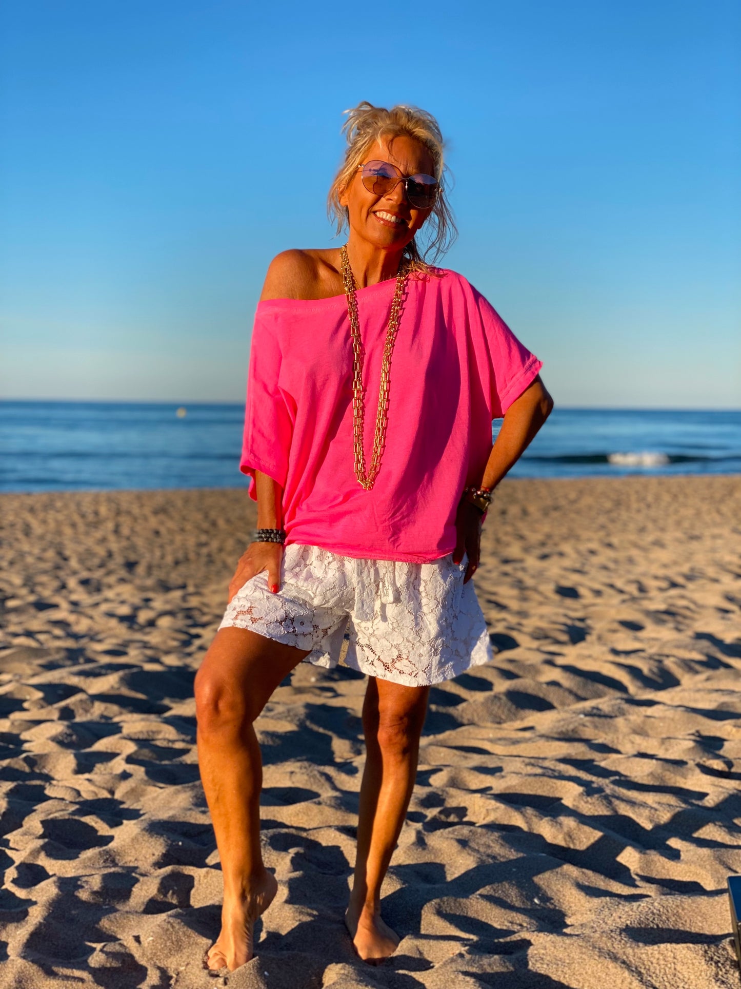 SHORT ENCAJE ESTHER BLANCO