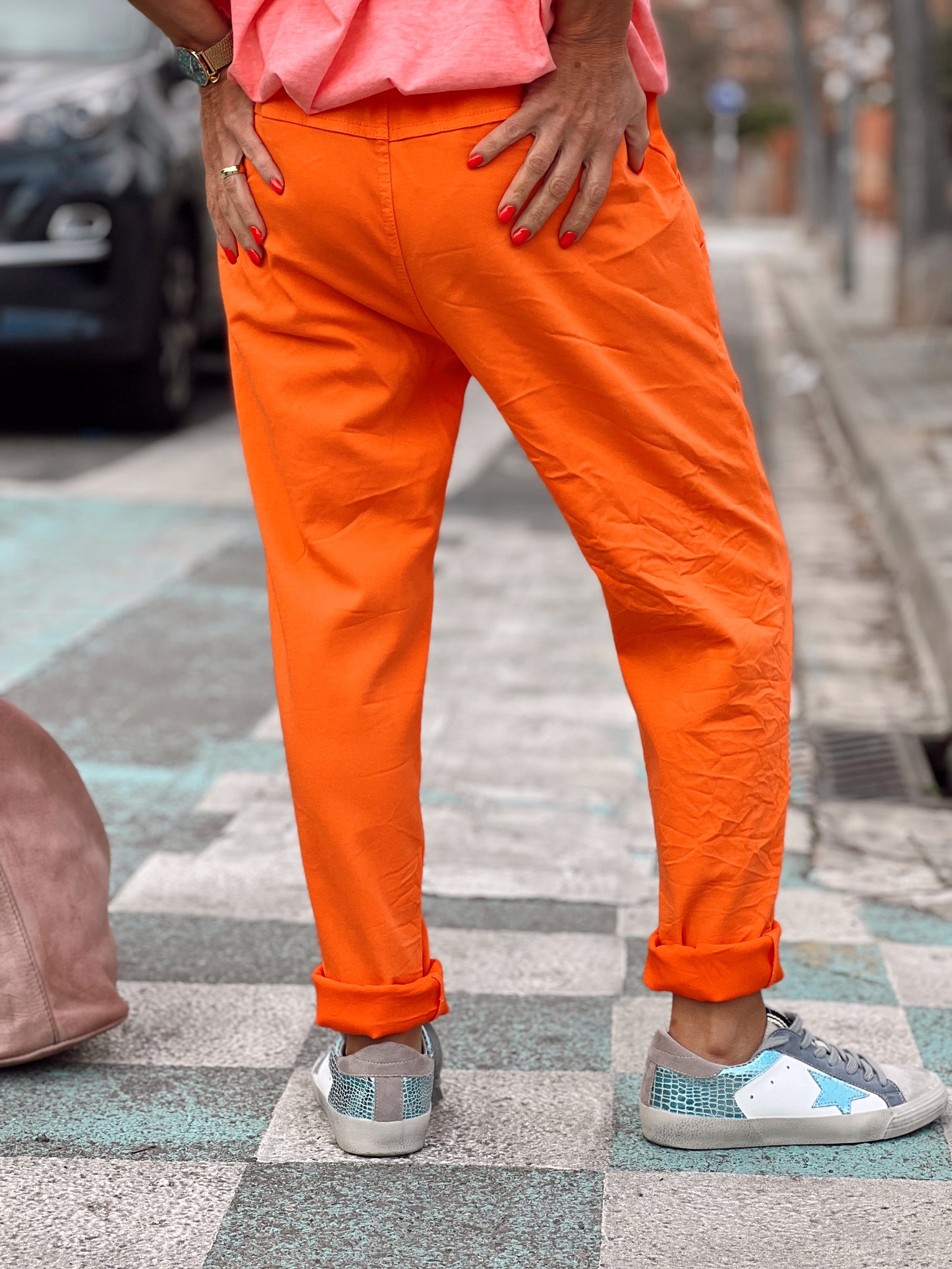 PANTALON BAGGY AYSHA NARANJA