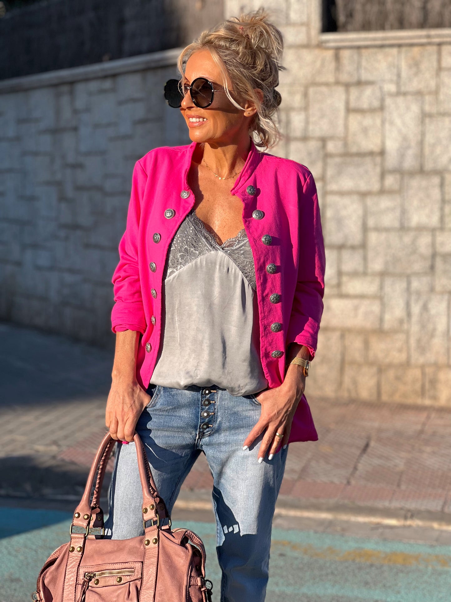 CHAQUETA KAREEN ROSA