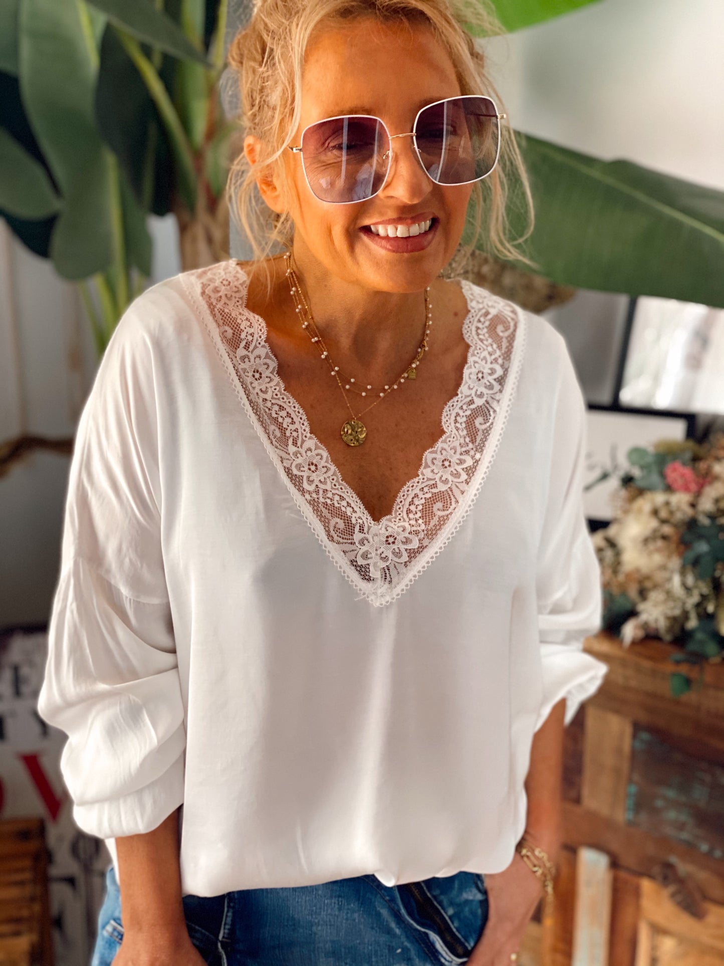 GAFAS DE SOL BRANDY BLANCO