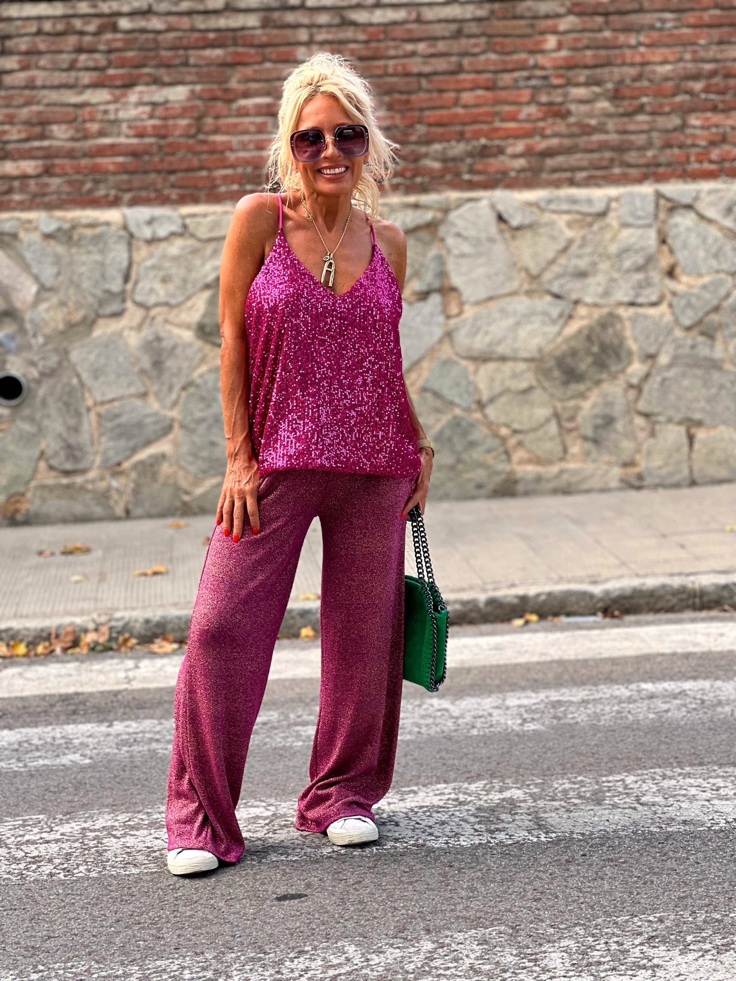 PANTALON BRILLANTE MEDLEY ROSA