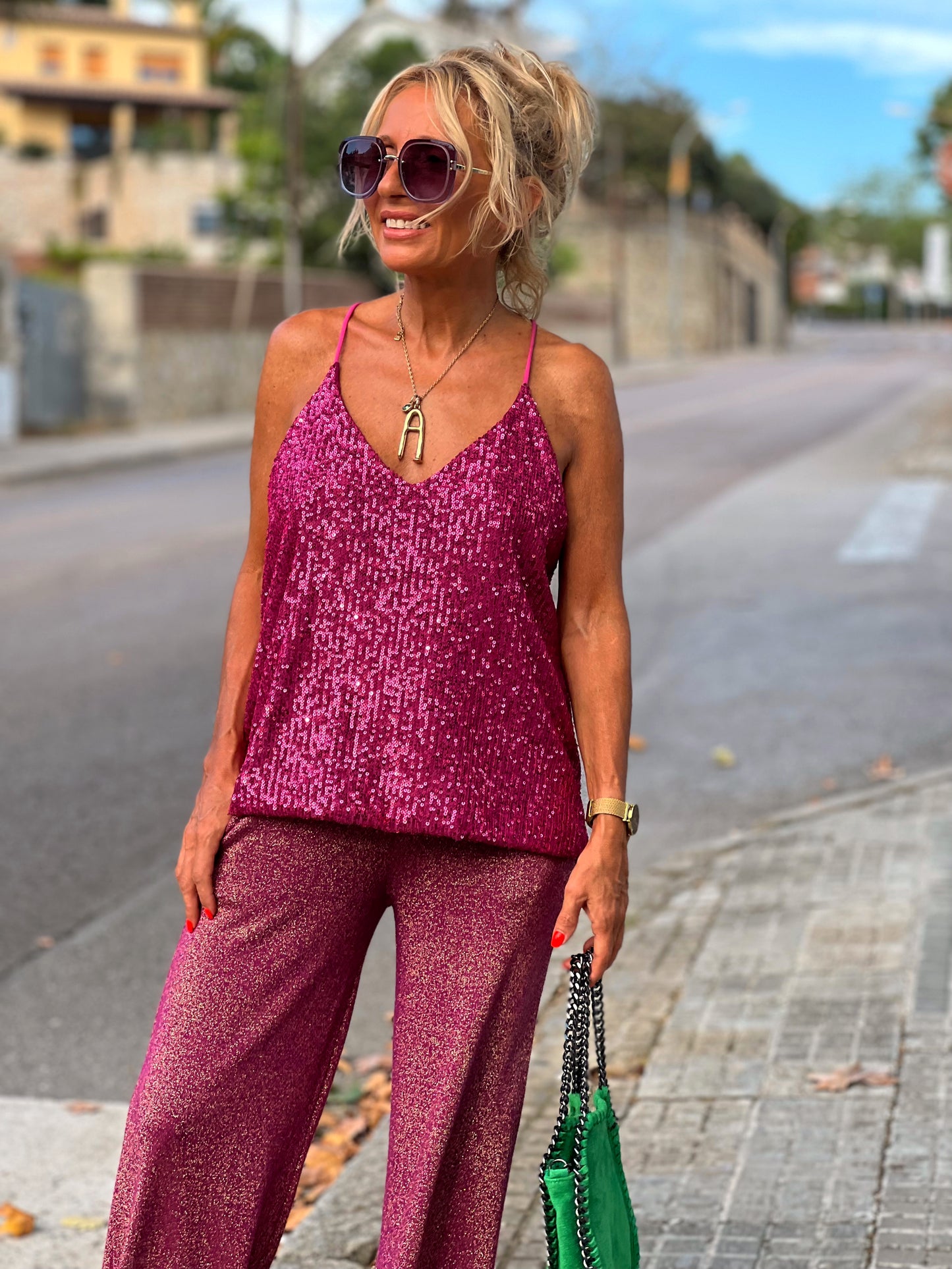 PANTALON BRILLANTE MEDLEY ROSA