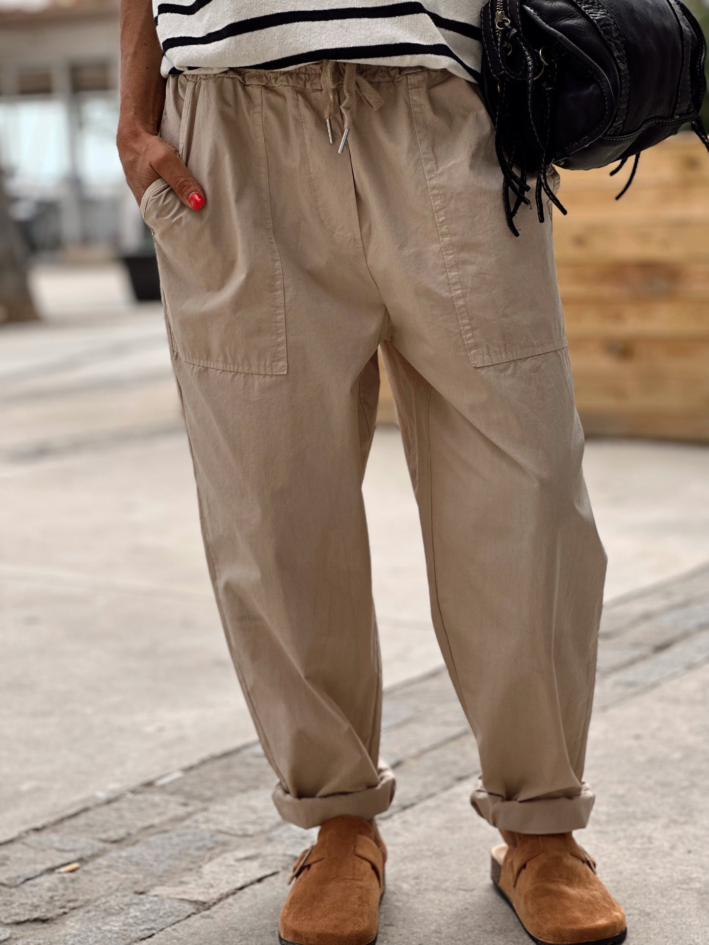 PANTALON BAGGY ANGELICA BEIGE