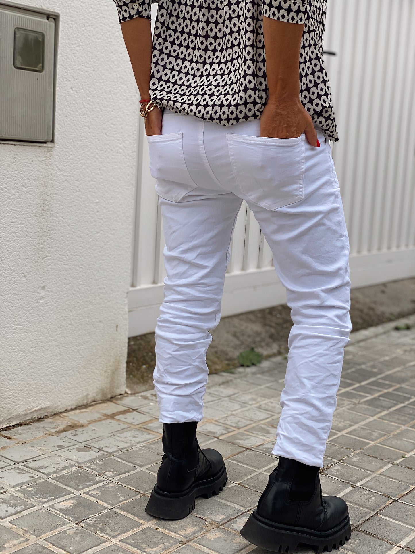 PANTALÓN BAGGY BONNY BLANCO