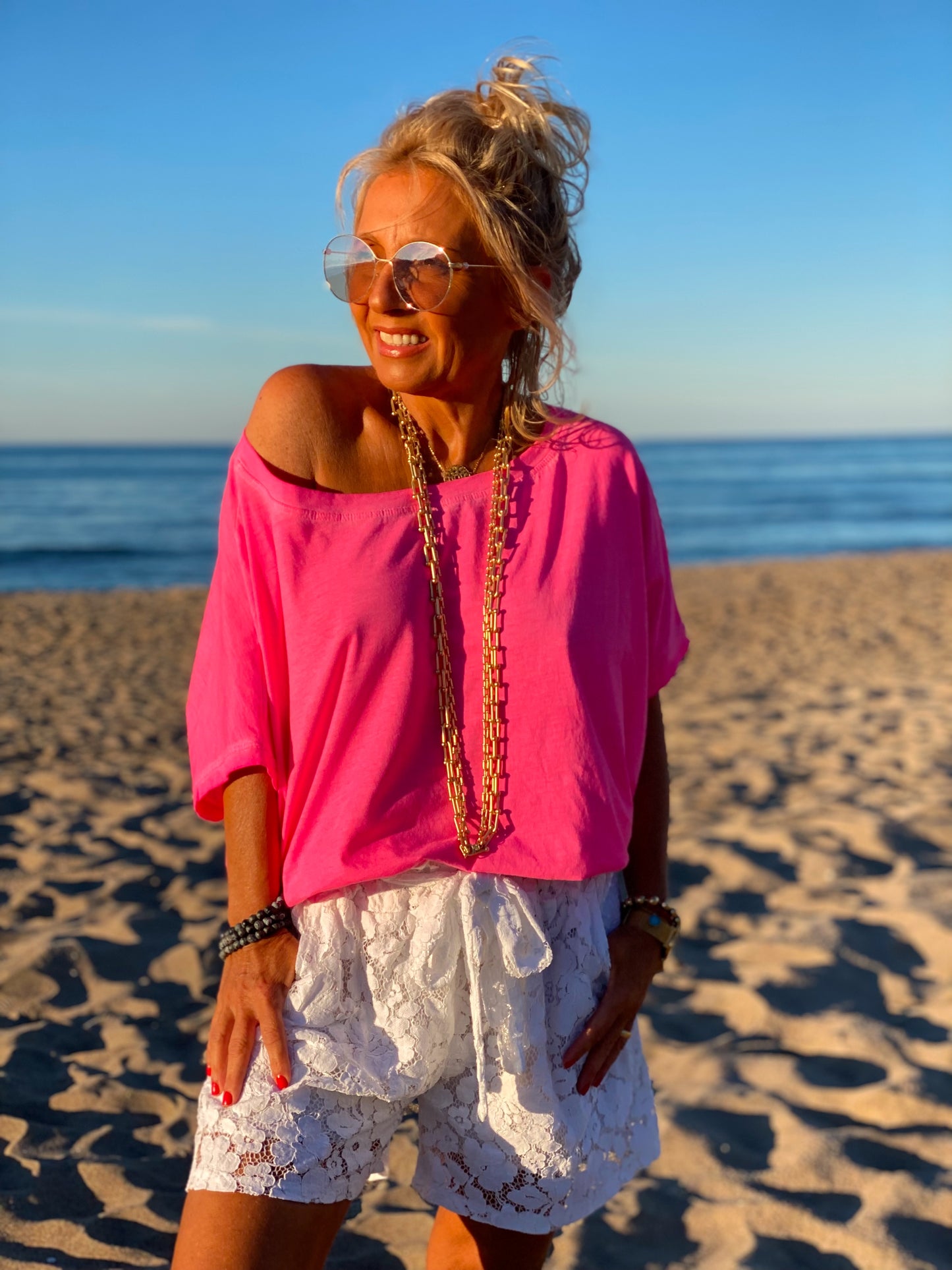 SHORT ENCAJE ESTHER BLANCO