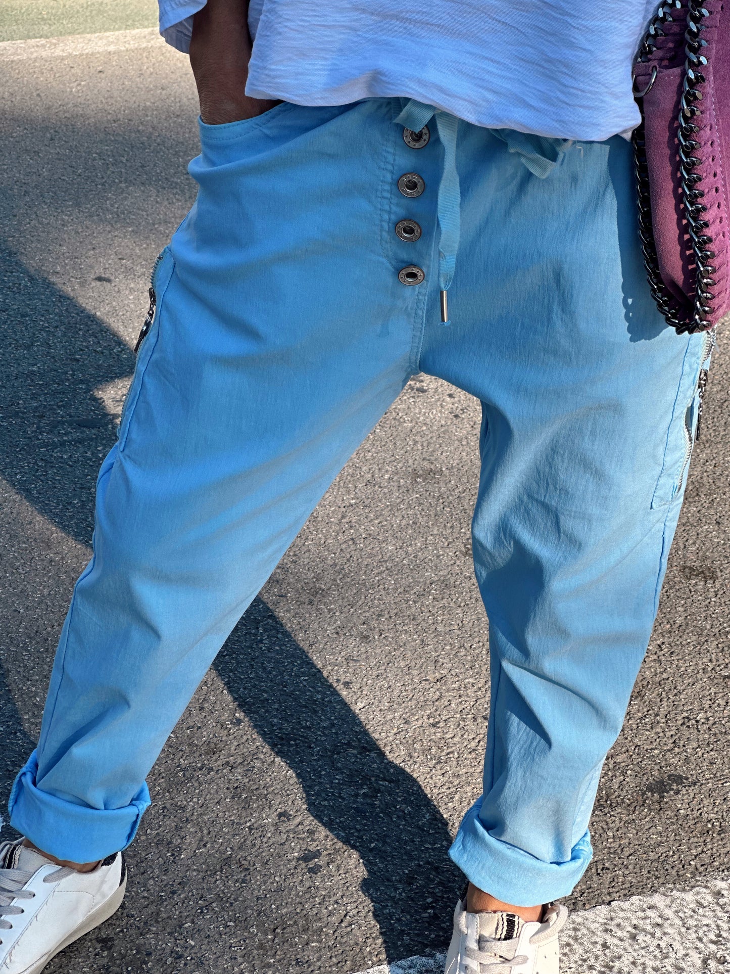 PANTALON BAGGY KLAUDIA AZUL